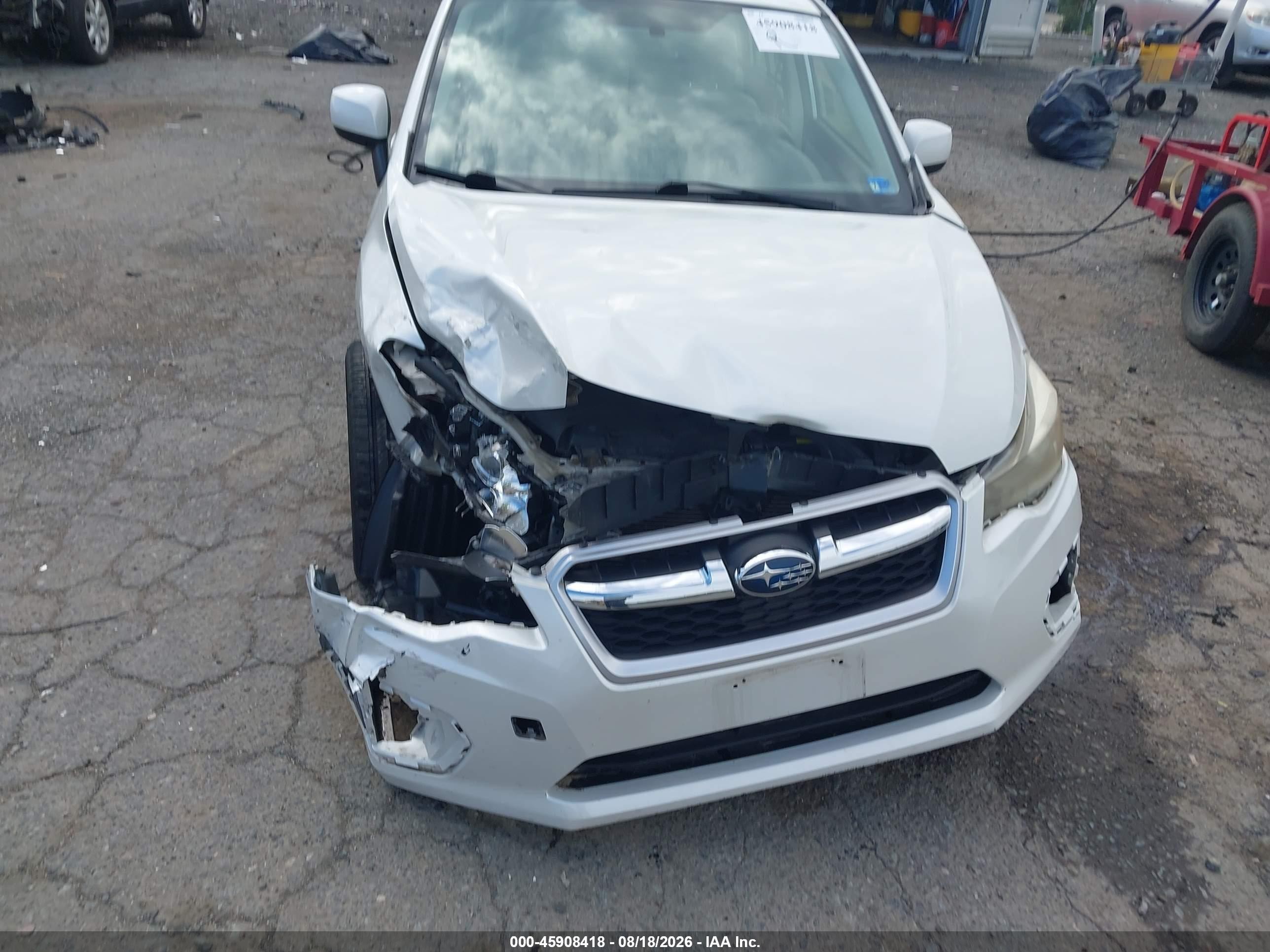 2013 Subaru Impreza 2.0i Limited White vin: JF1GPAH61D2813873