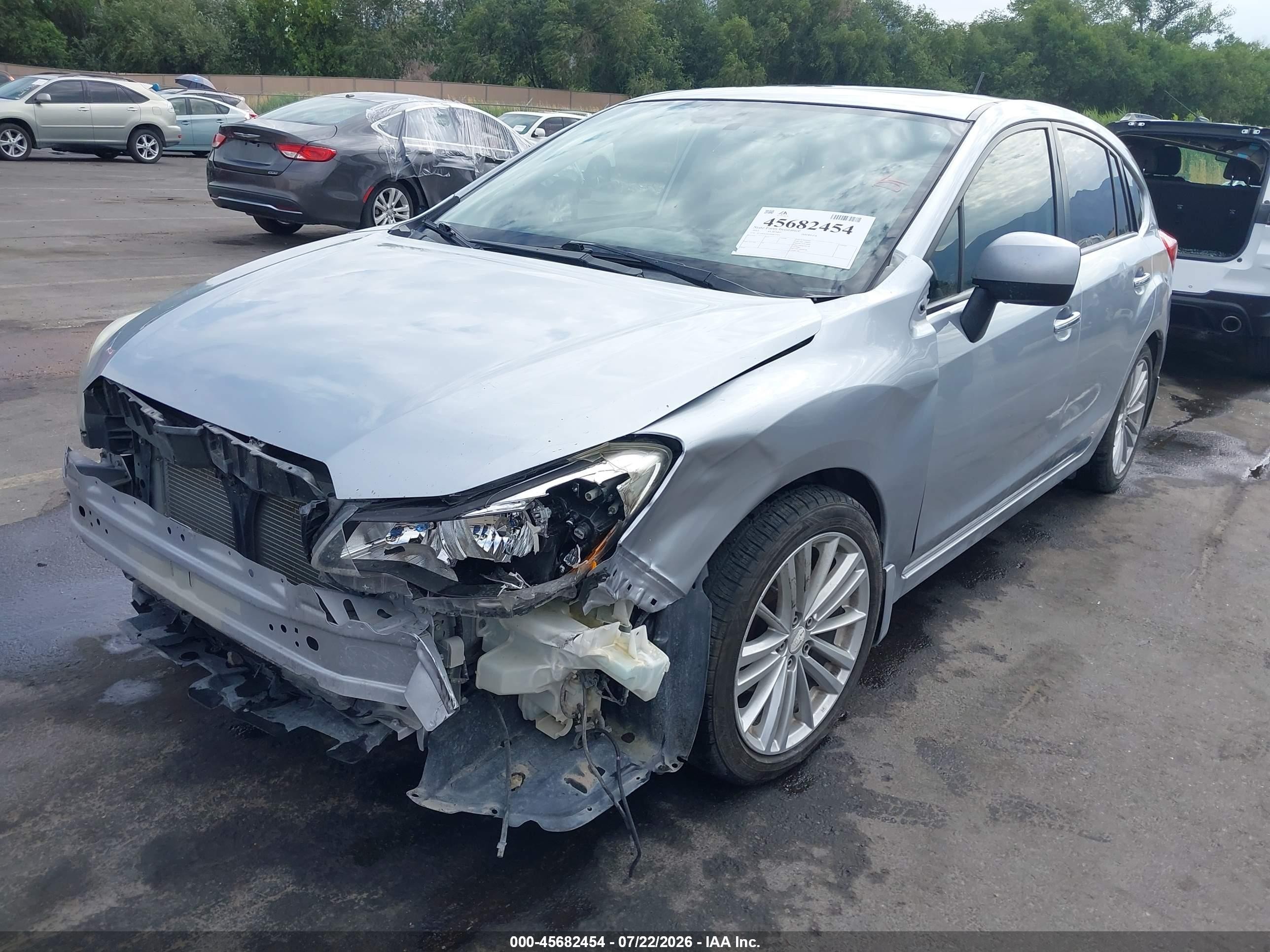 2013 Subaru Impreza 2.0i Limited Silver vin: JF1GPAH61D2827501
