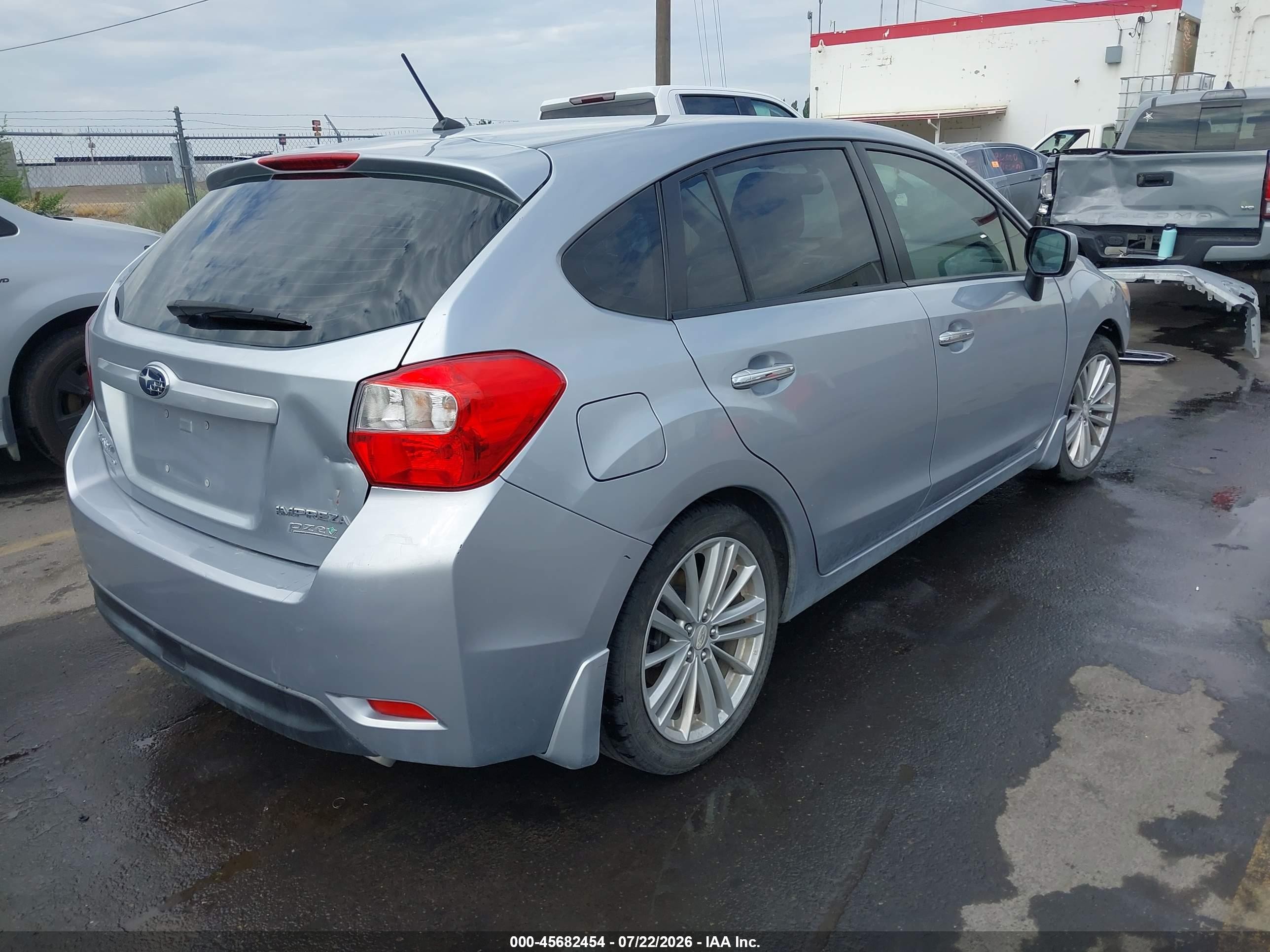 2013 Subaru Impreza 2.0i Limited Silver vin: JF1GPAH61D2827501