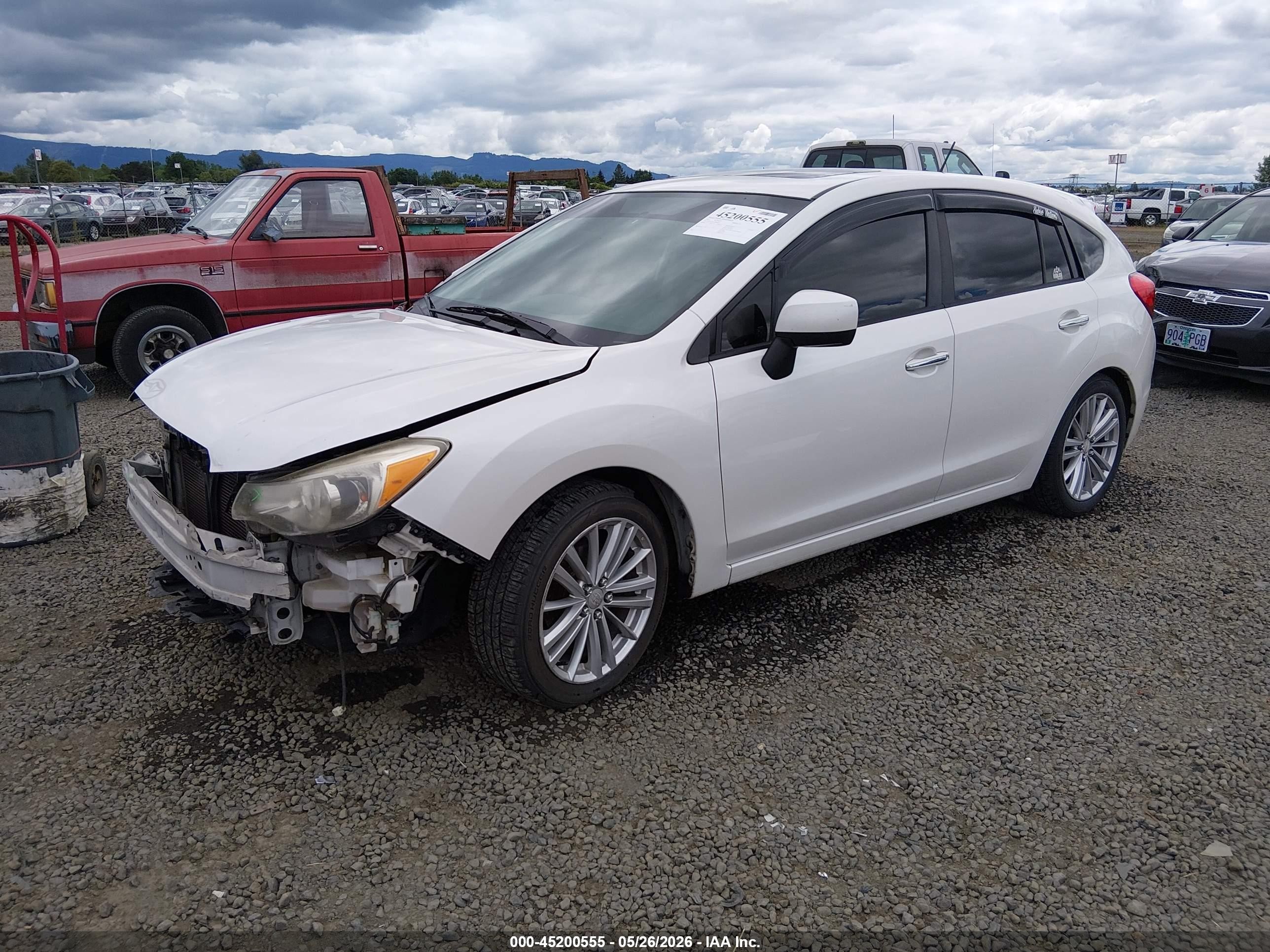 2013 Subaru Impreza 2.0i Limited White vin: JF1GPAH61DH809870