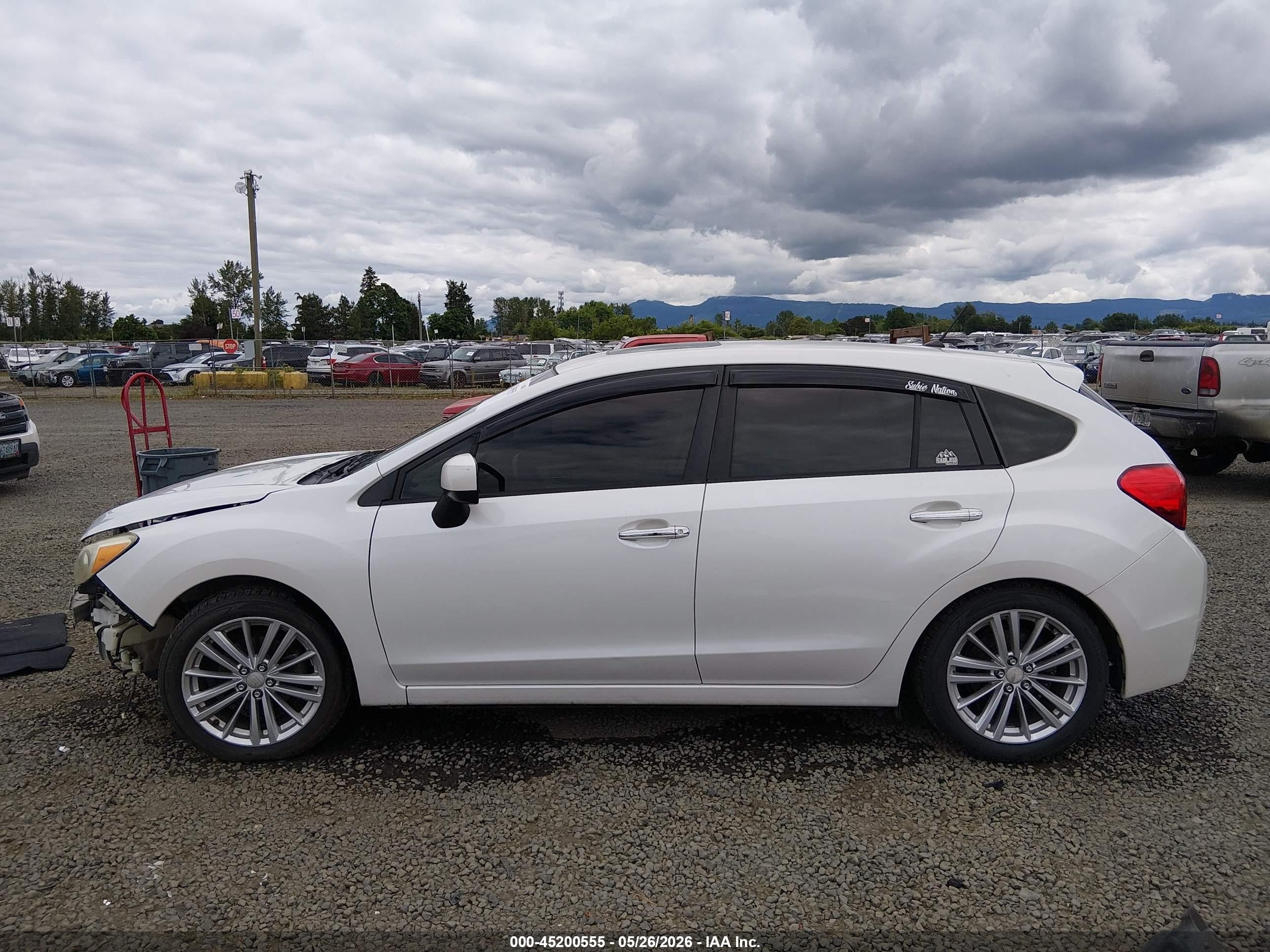 2013 Subaru Impreza 2.0i Limited White vin: JF1GPAH61DH809870