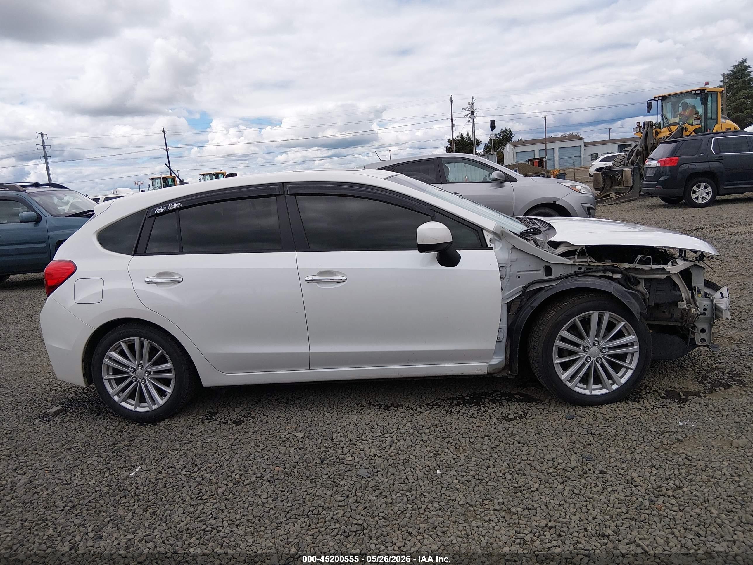 2013 Subaru Impreza 2.0i Limited White vin: JF1GPAH61DH809870