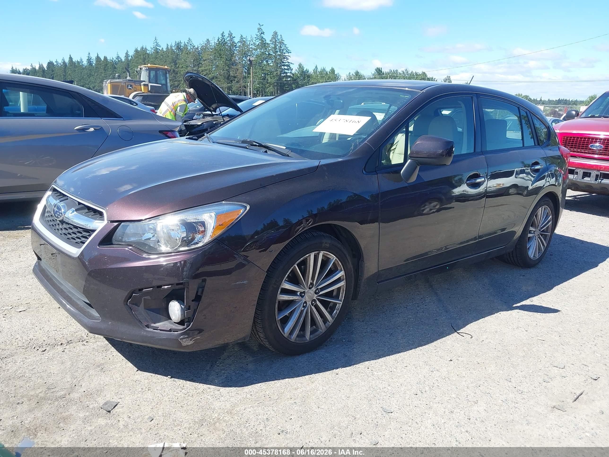 2013 Subaru Impreza 2.0i Limited Burgundy vin: JF1GPAH62D2832657