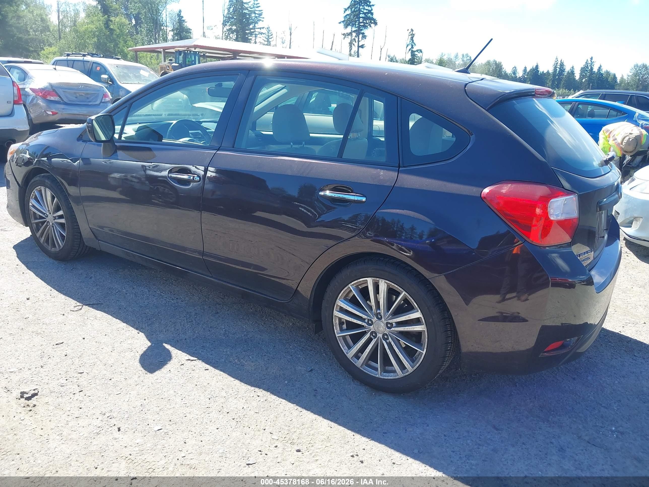 2013 Subaru Impreza 2.0i Limited Burgundy vin: JF1GPAH62D2832657