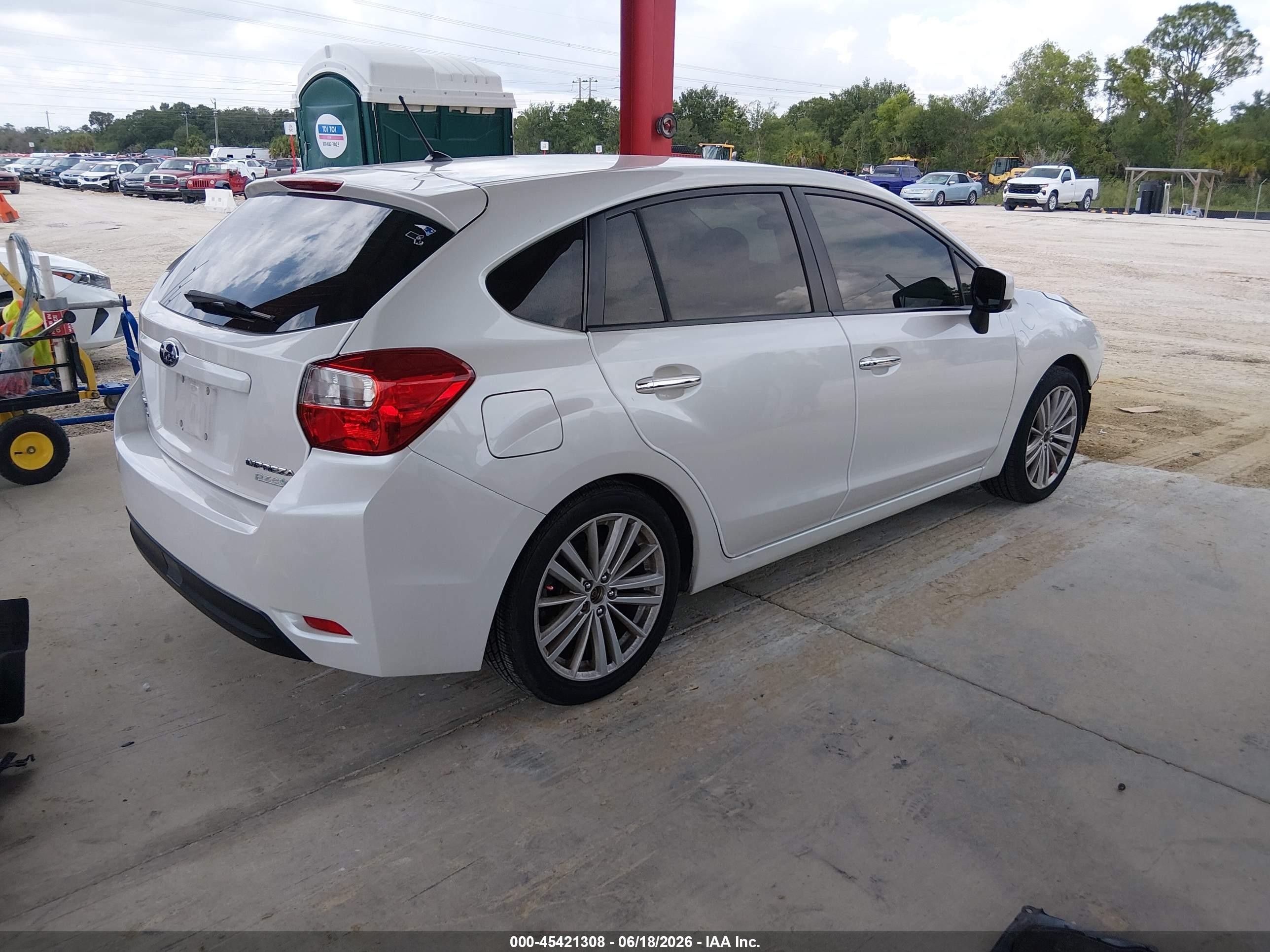 2013 Subaru Impreza 2.0i Limited White vin: JF1GPAH63D2807556