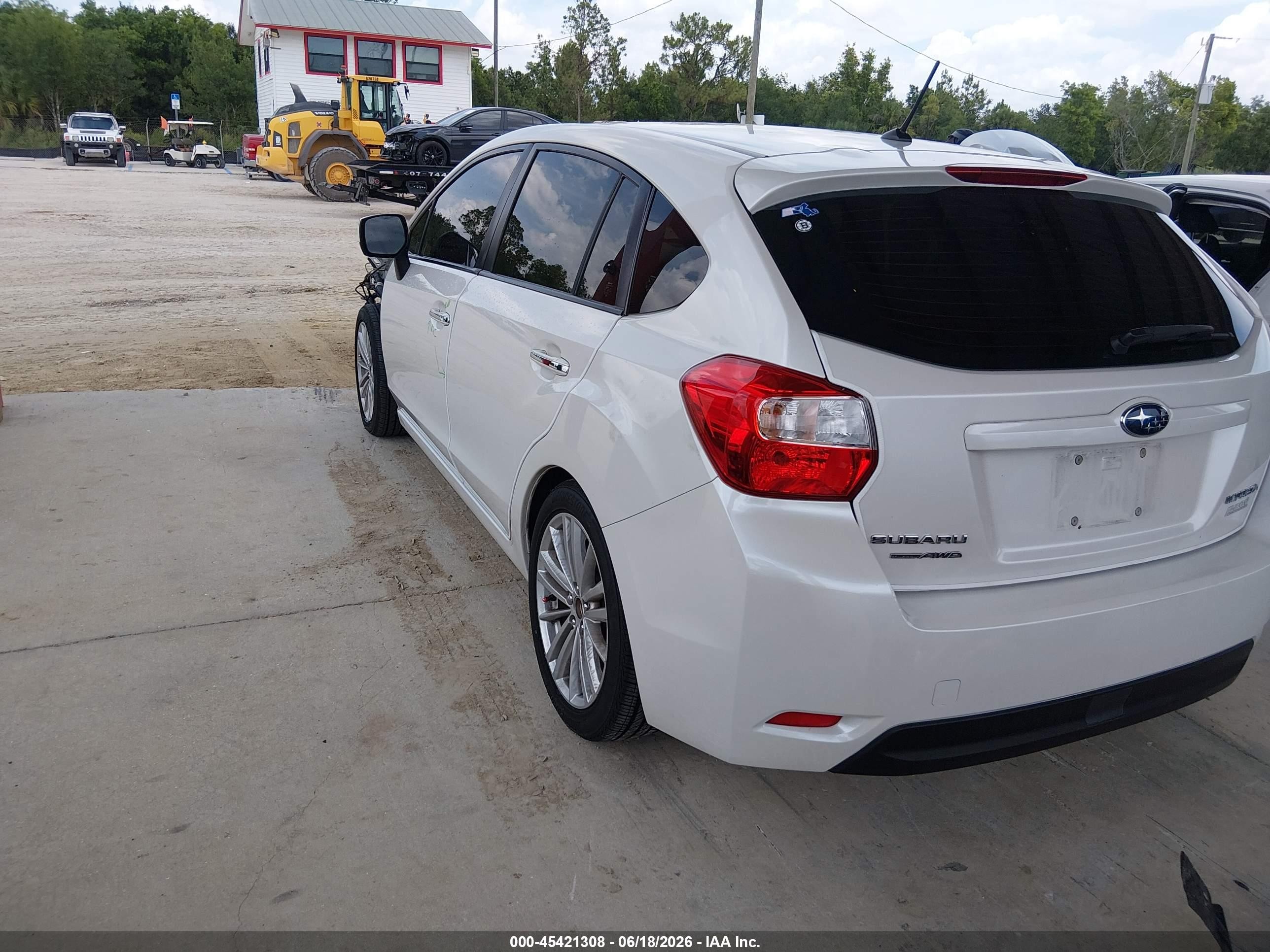 2013 Subaru Impreza 2.0i Limited White vin: JF1GPAH63D2807556