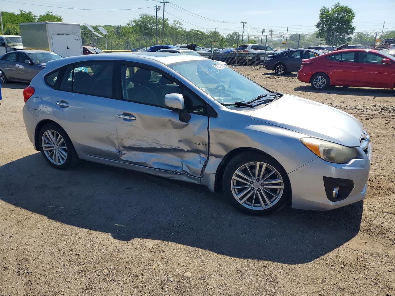 2013 Subaru Impreza Limited Silver vin: JF1GPAH64D2884551