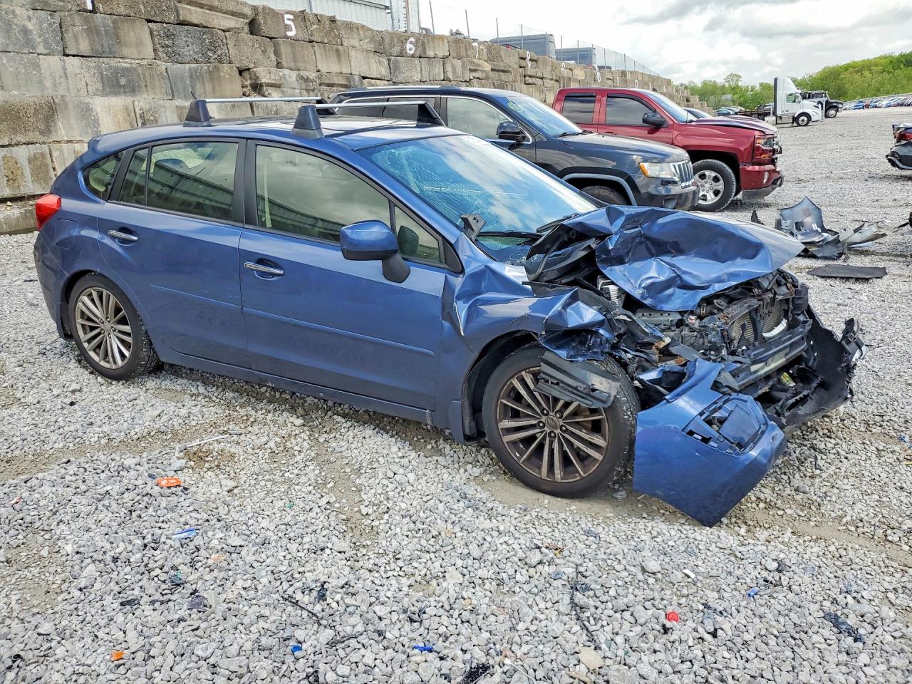 2013 Subaru Impreza Limited Blue vin: JF1GPAH66D2800486