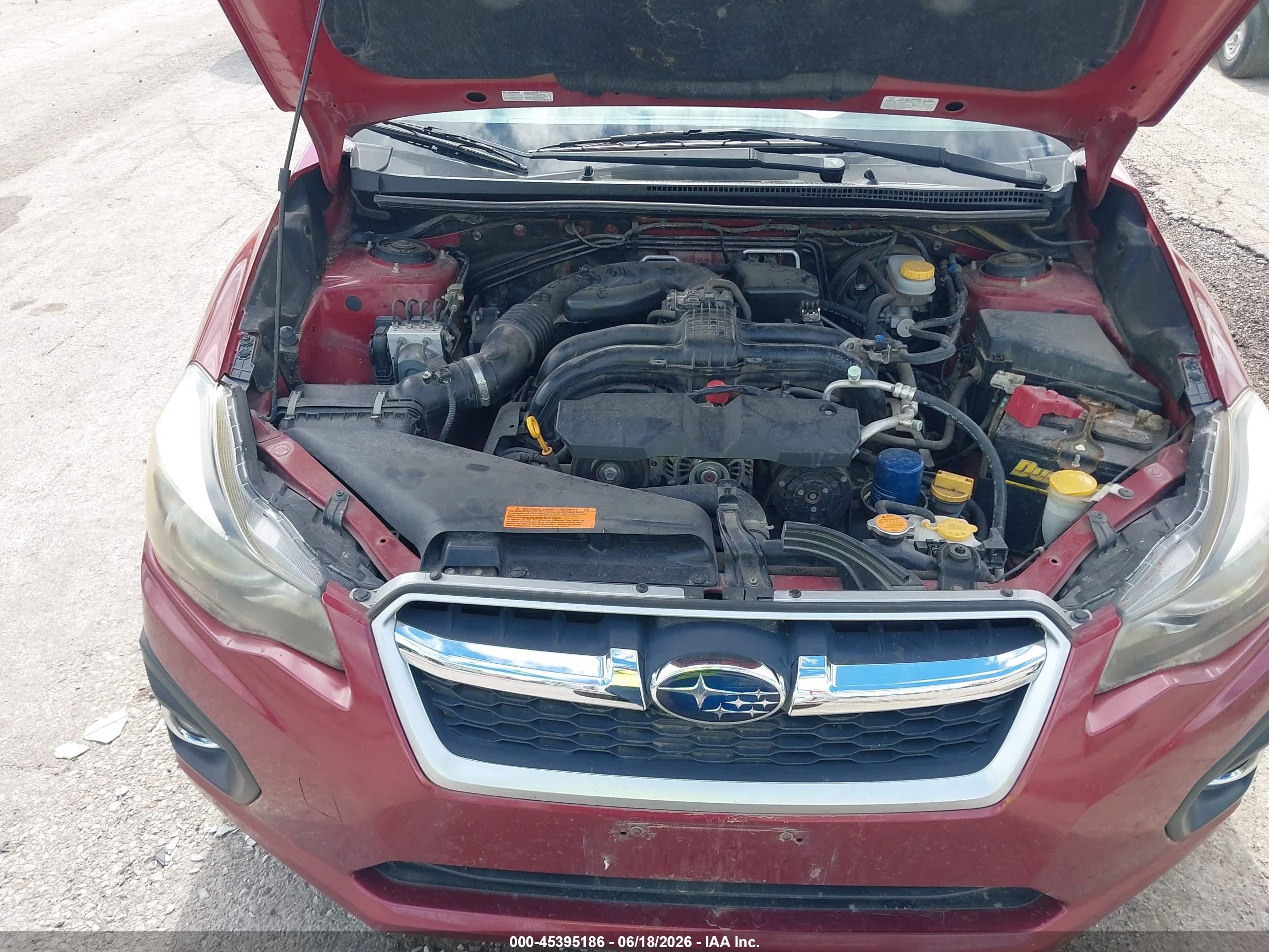 2014 Subaru Impreza 2.0i Limited Red vin: JF1GPAH66E8306255