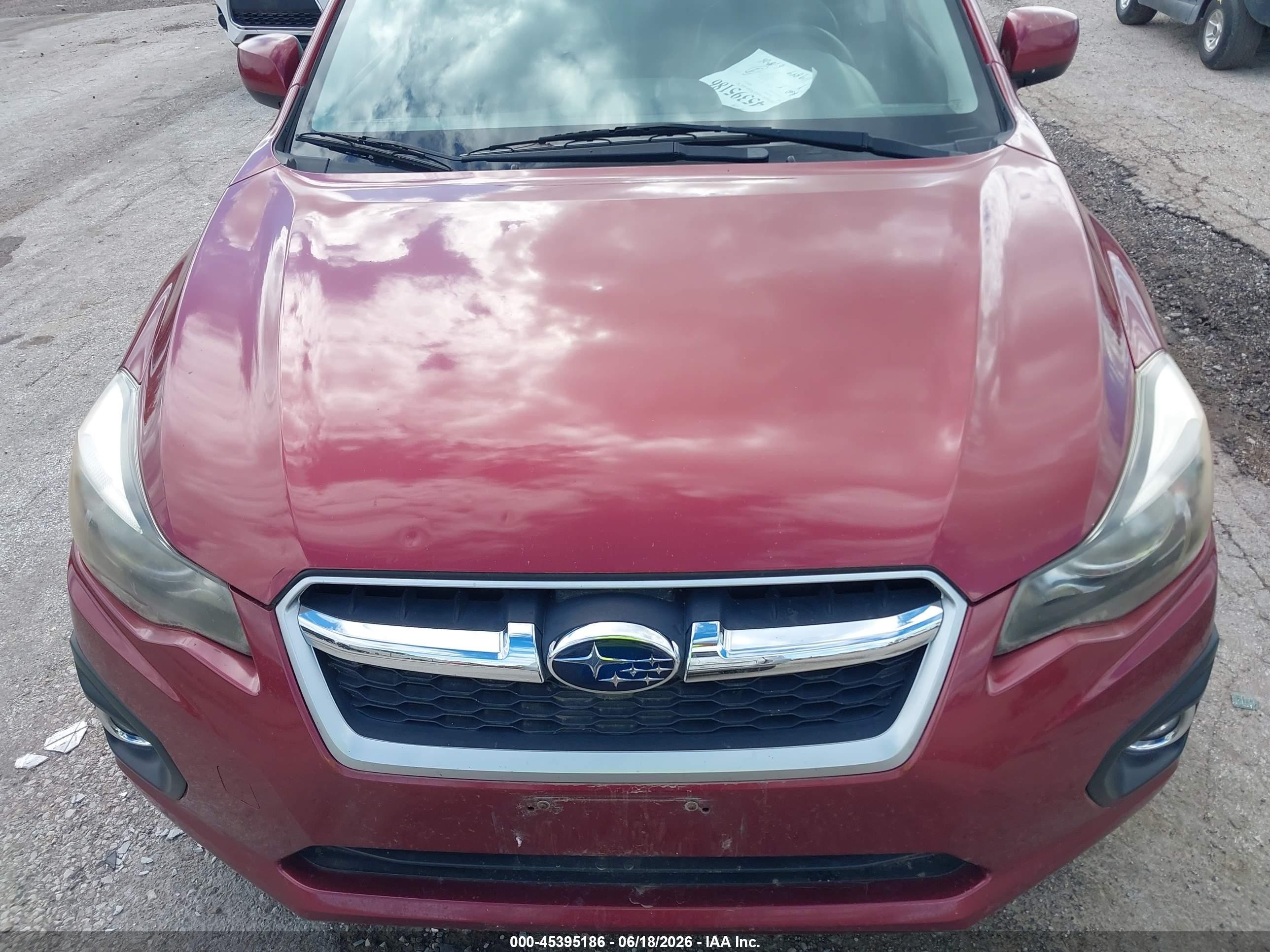 2014 Subaru Impreza 2.0i Limited Red vin: JF1GPAH66E8306255