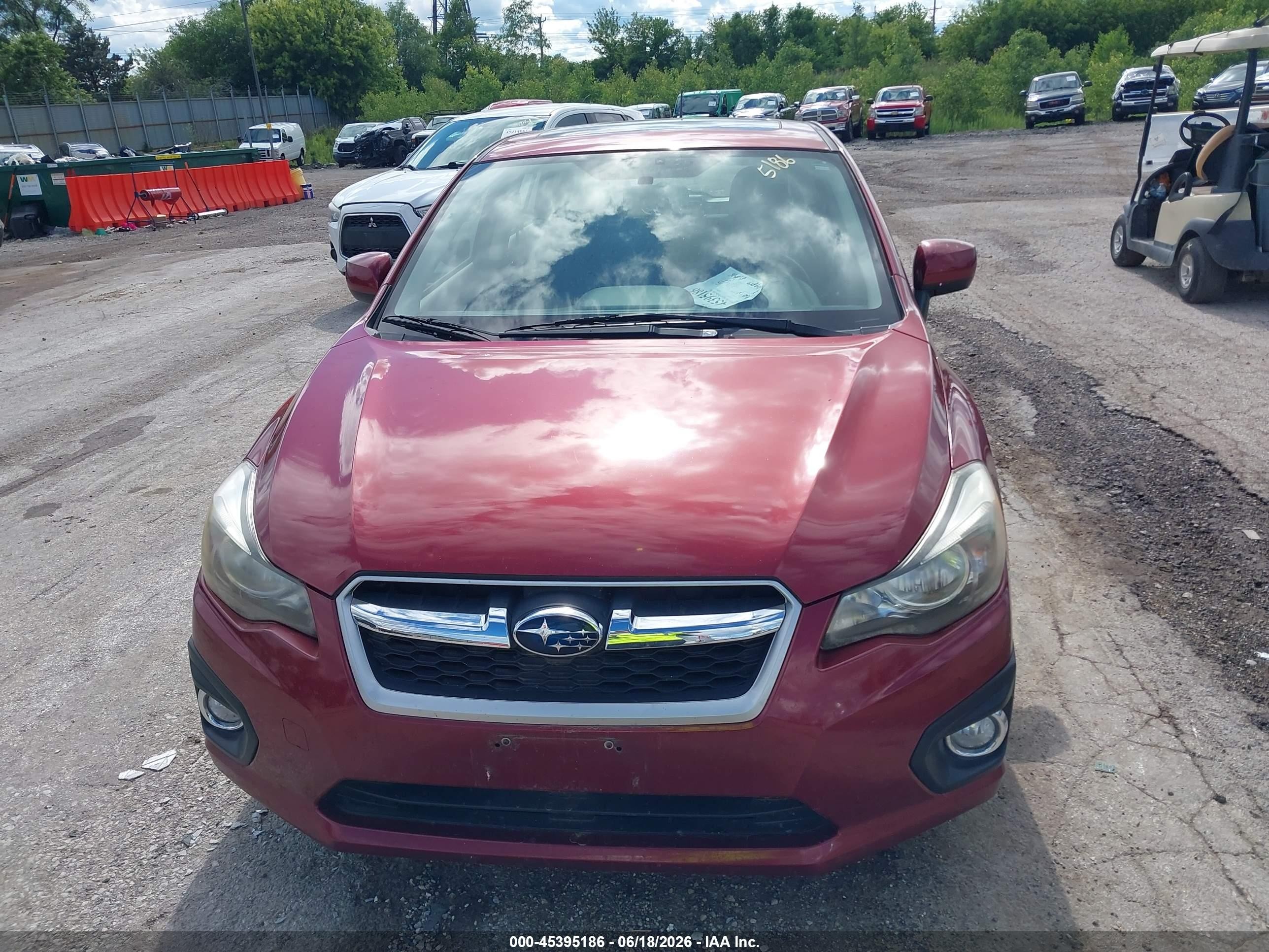 2014 Subaru Impreza 2.0i Limited Red vin: JF1GPAH66E8306255