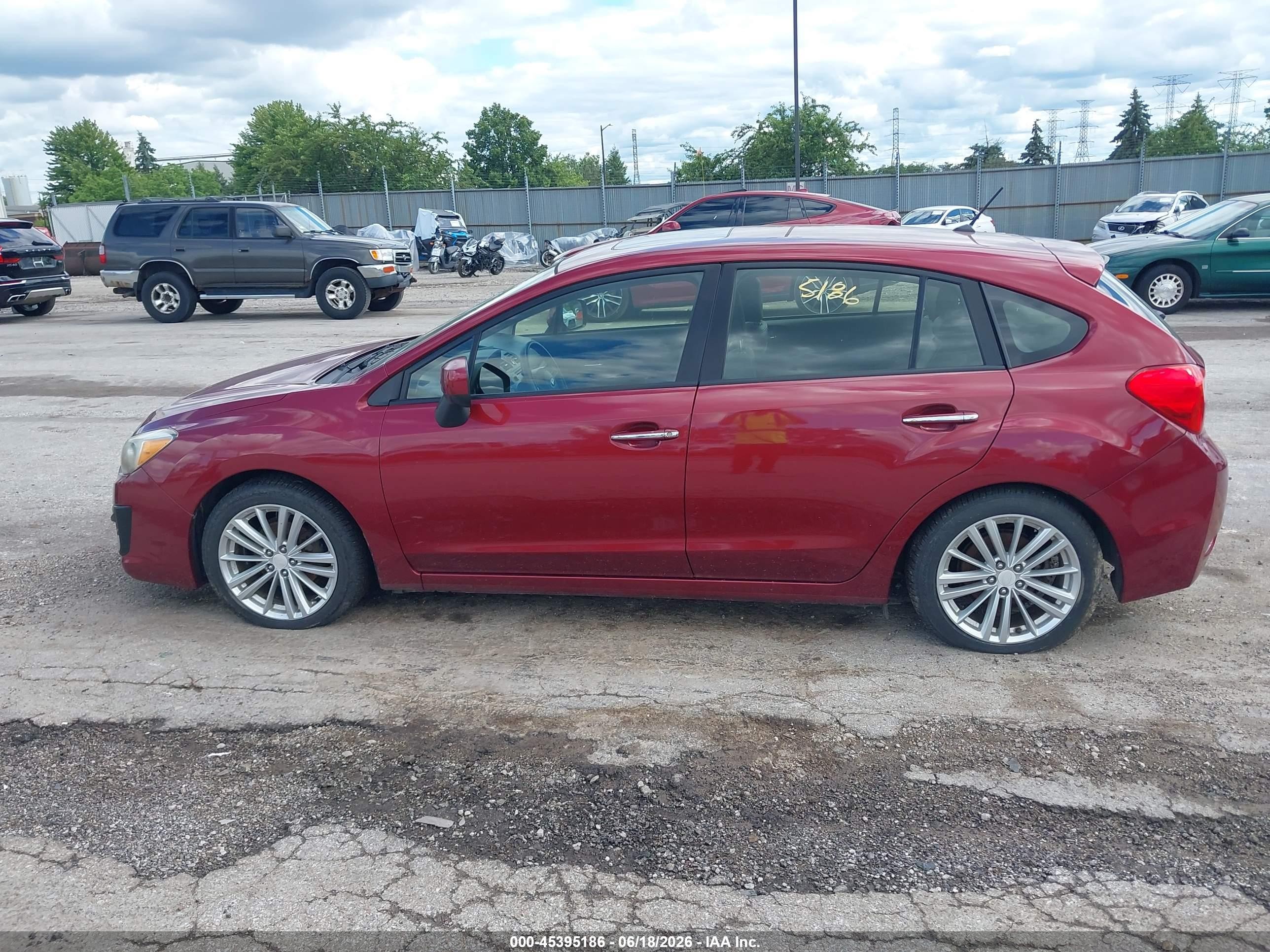 2014 Subaru Impreza 2.0i Limited Red vin: JF1GPAH66E8306255
