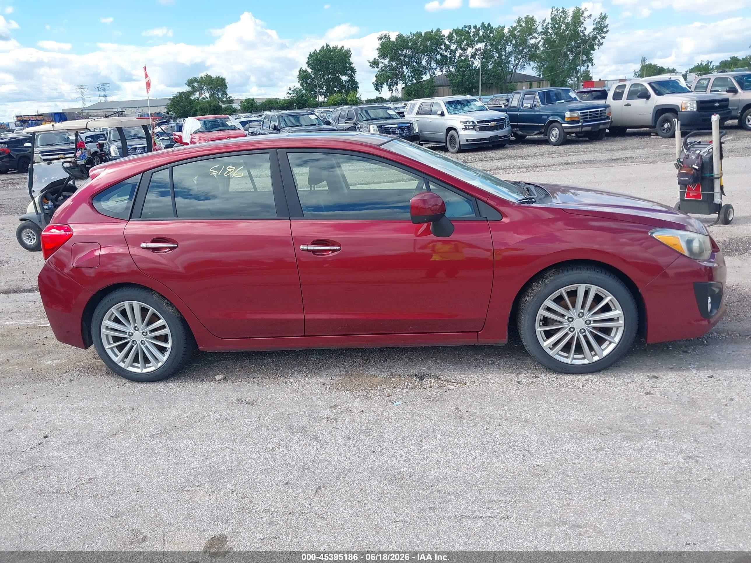 2014 Subaru Impreza 2.0i Limited Red vin: JF1GPAH66E8306255