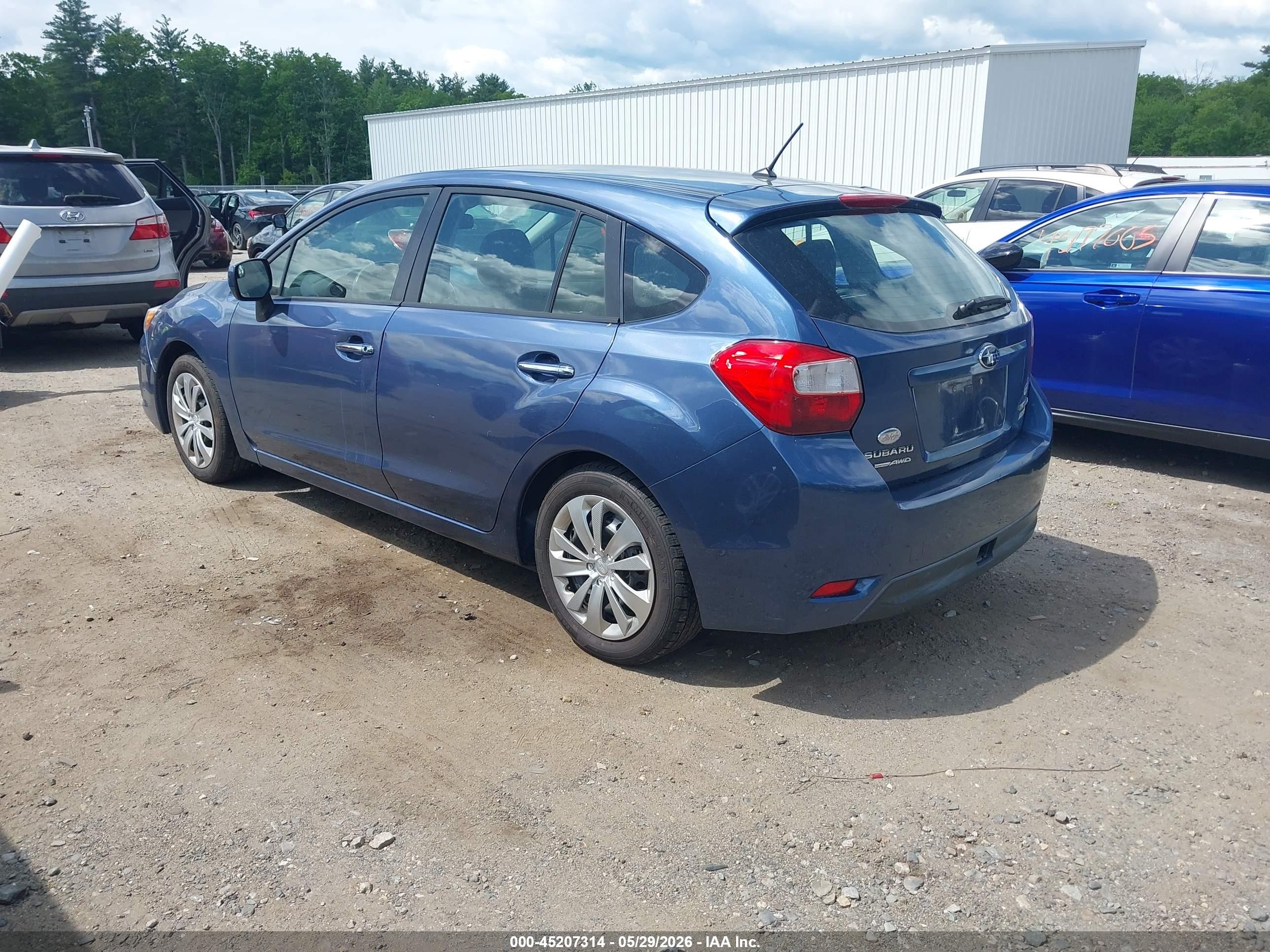 2012 Subaru Impreza 2.0i Limited Blue vin: JF1GPAH67CH234138