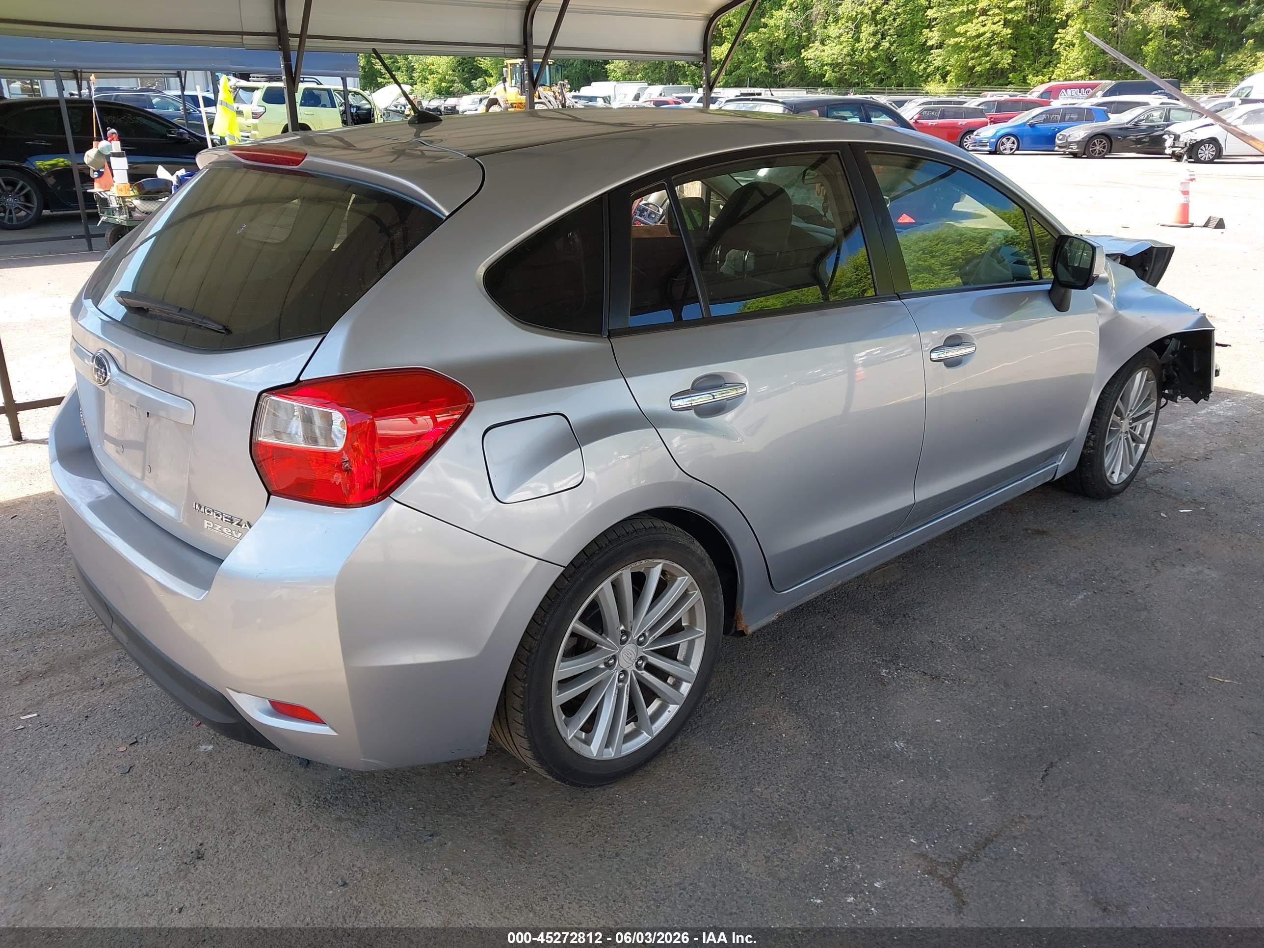2012 Subaru Impreza 2.0i Limited Серебряный vin: JF1GPAH68CH229174