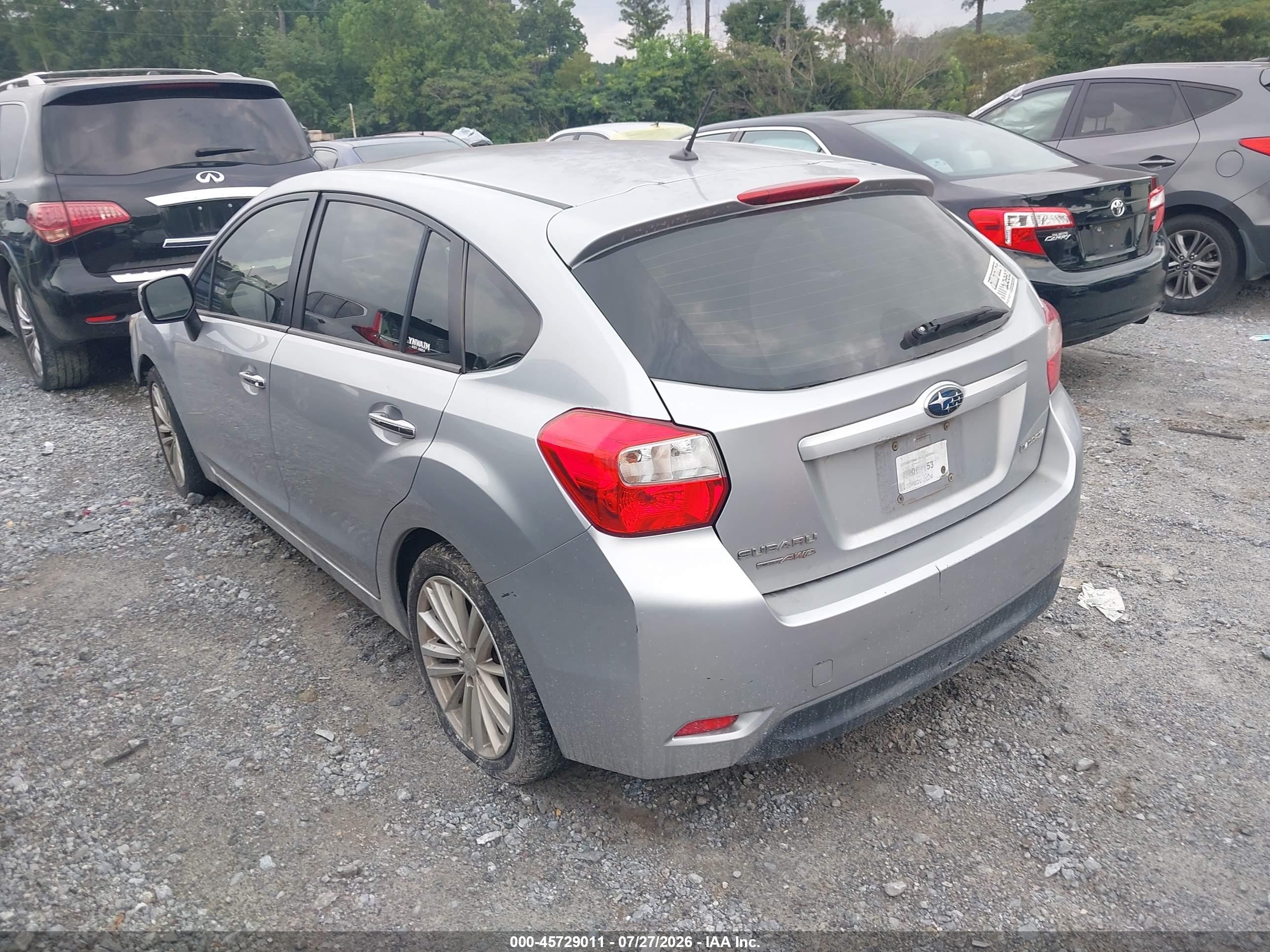 2012 Subaru Impreza 2.0i Limited Серебряный vin: JF1GPAH68CH232236