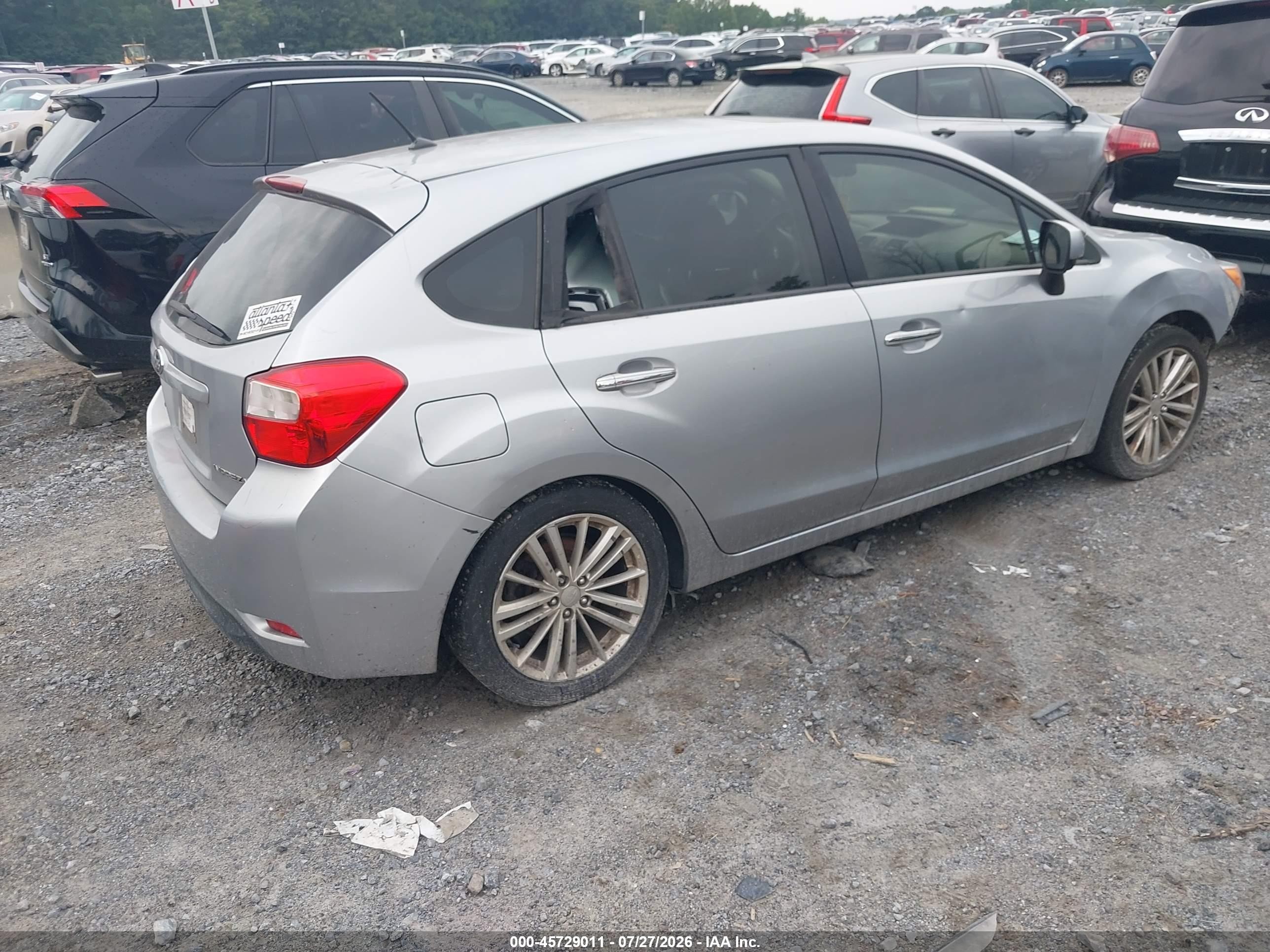 2012 Subaru Impreza 2.0i Limited Серебряный vin: JF1GPAH68CH232236
