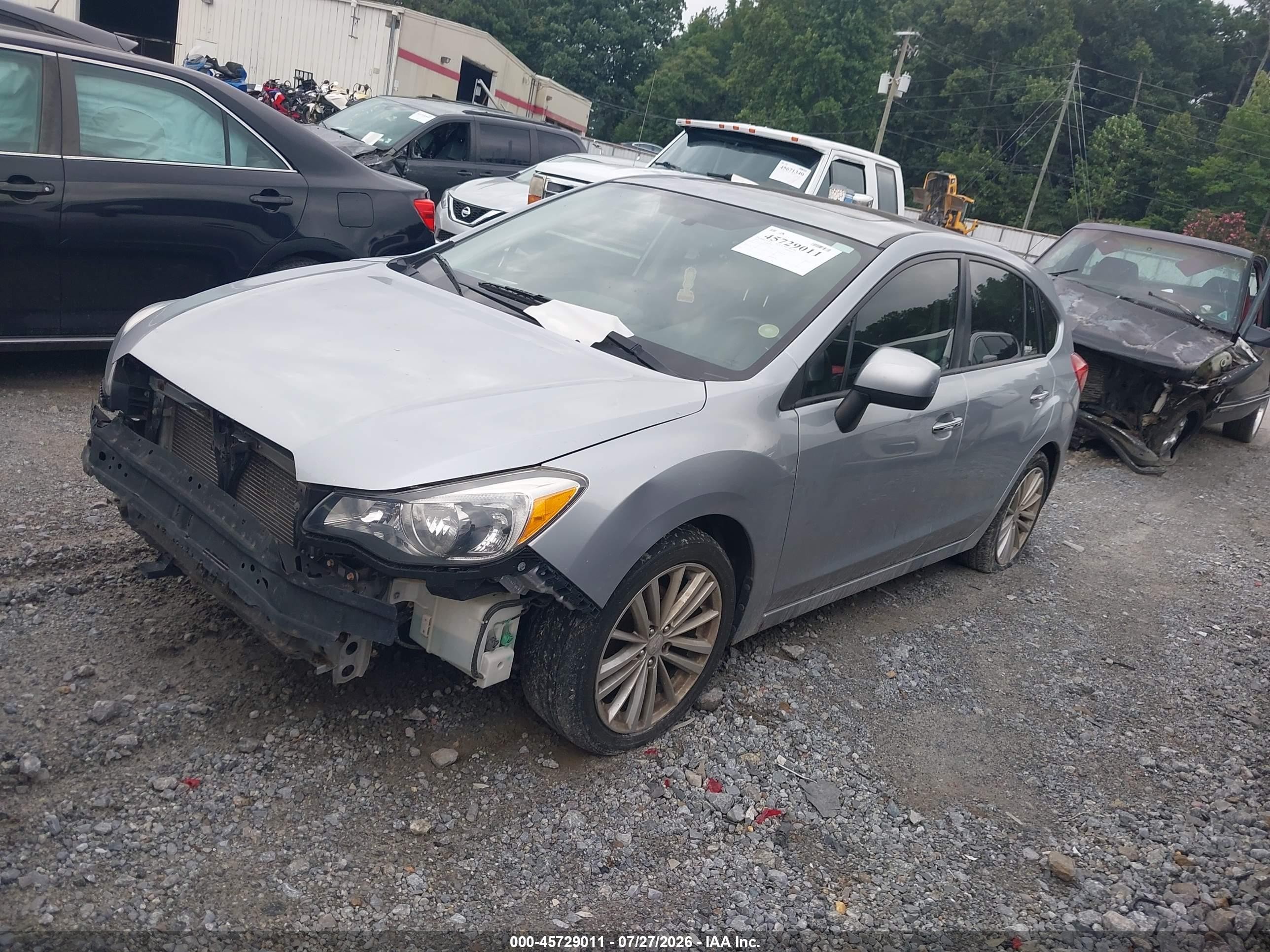 2012 Subaru Impreza 2.0i Limited Серебряный vin: JF1GPAH68CH232236