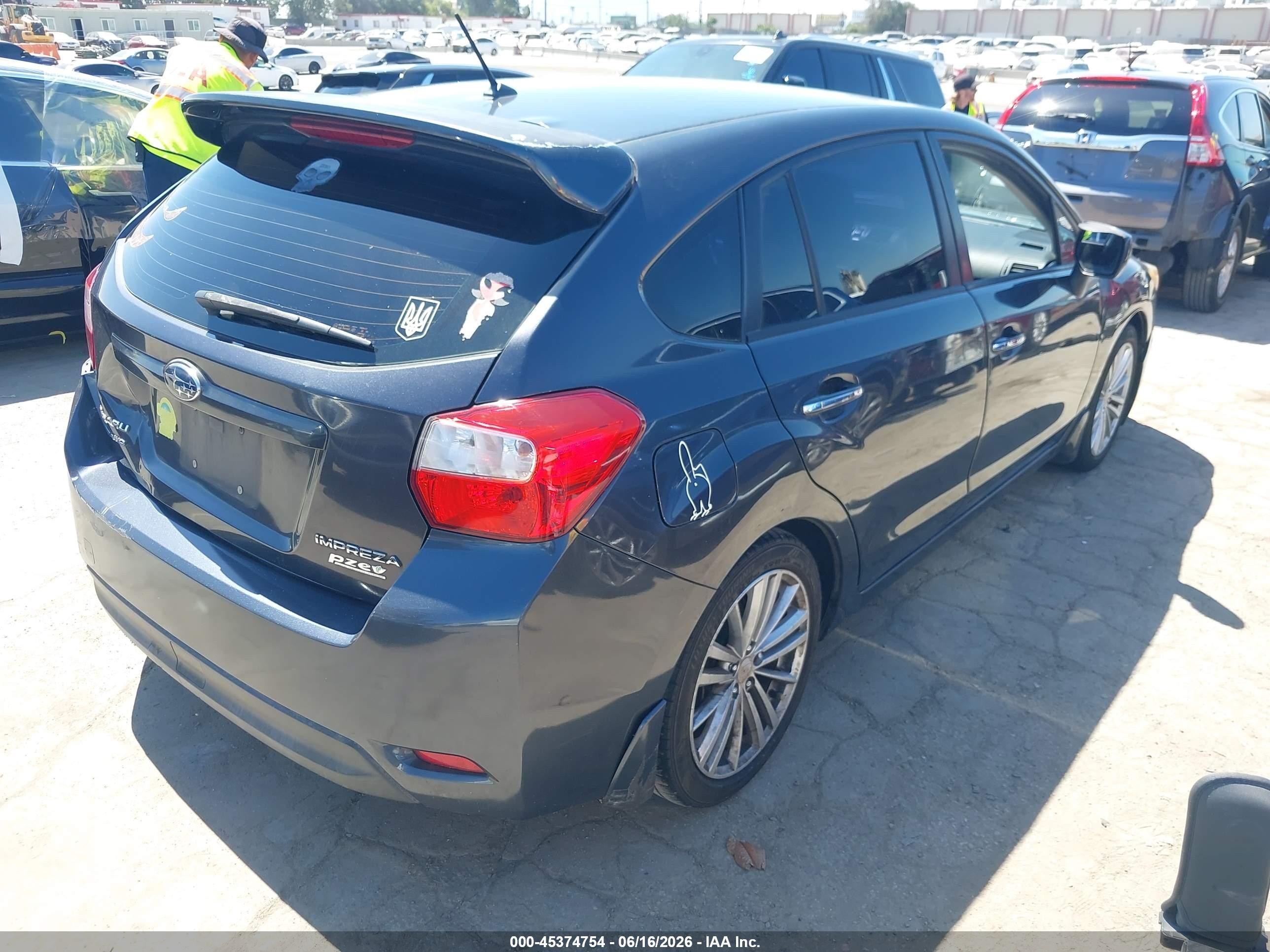 2012 Subaru Impreza 2.0i Limited Gray vin: JF1GPAH6XCH220136