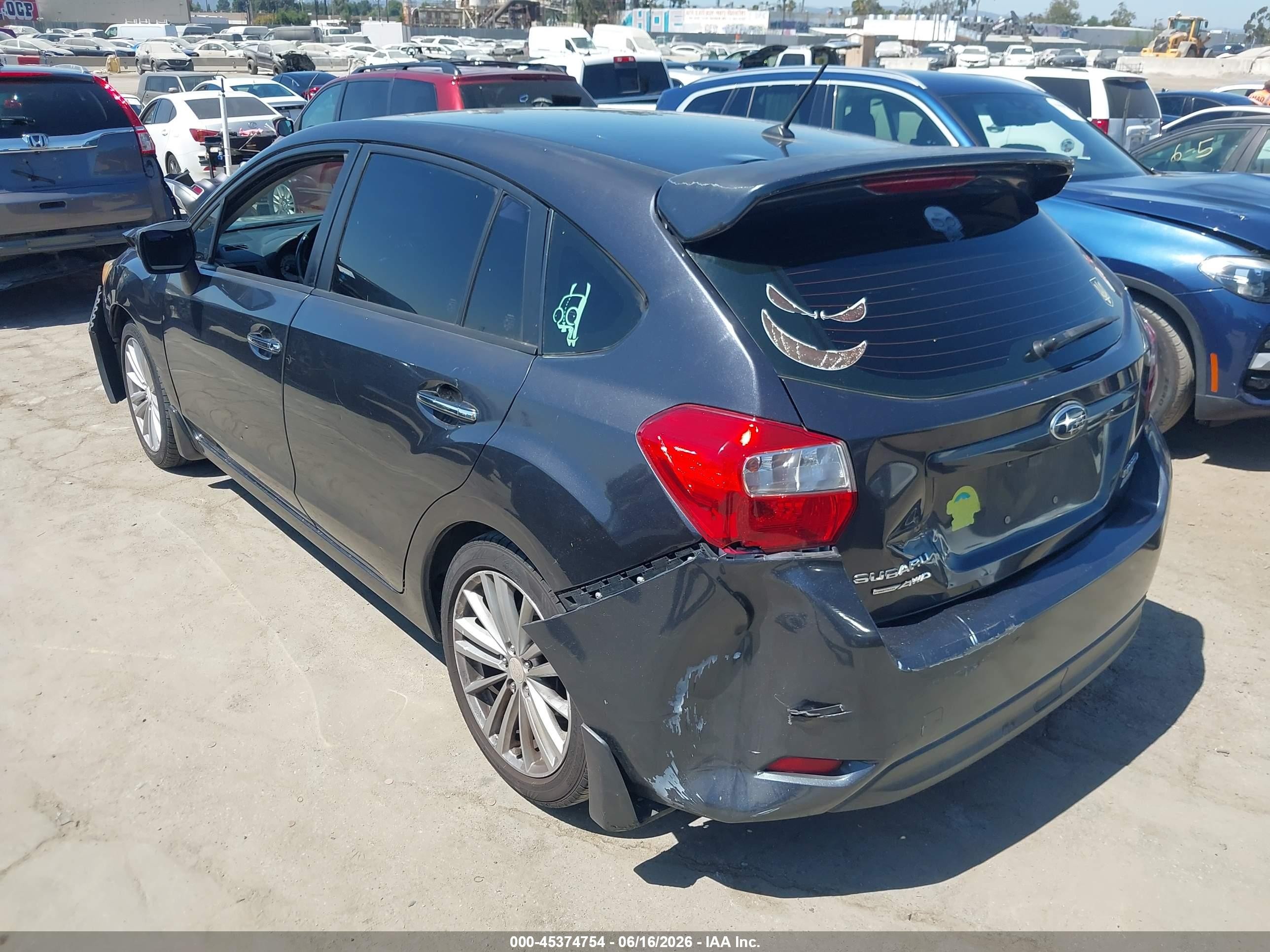 2012 Subaru Impreza 2.0i Limited Gray vin: JF1GPAH6XCH220136