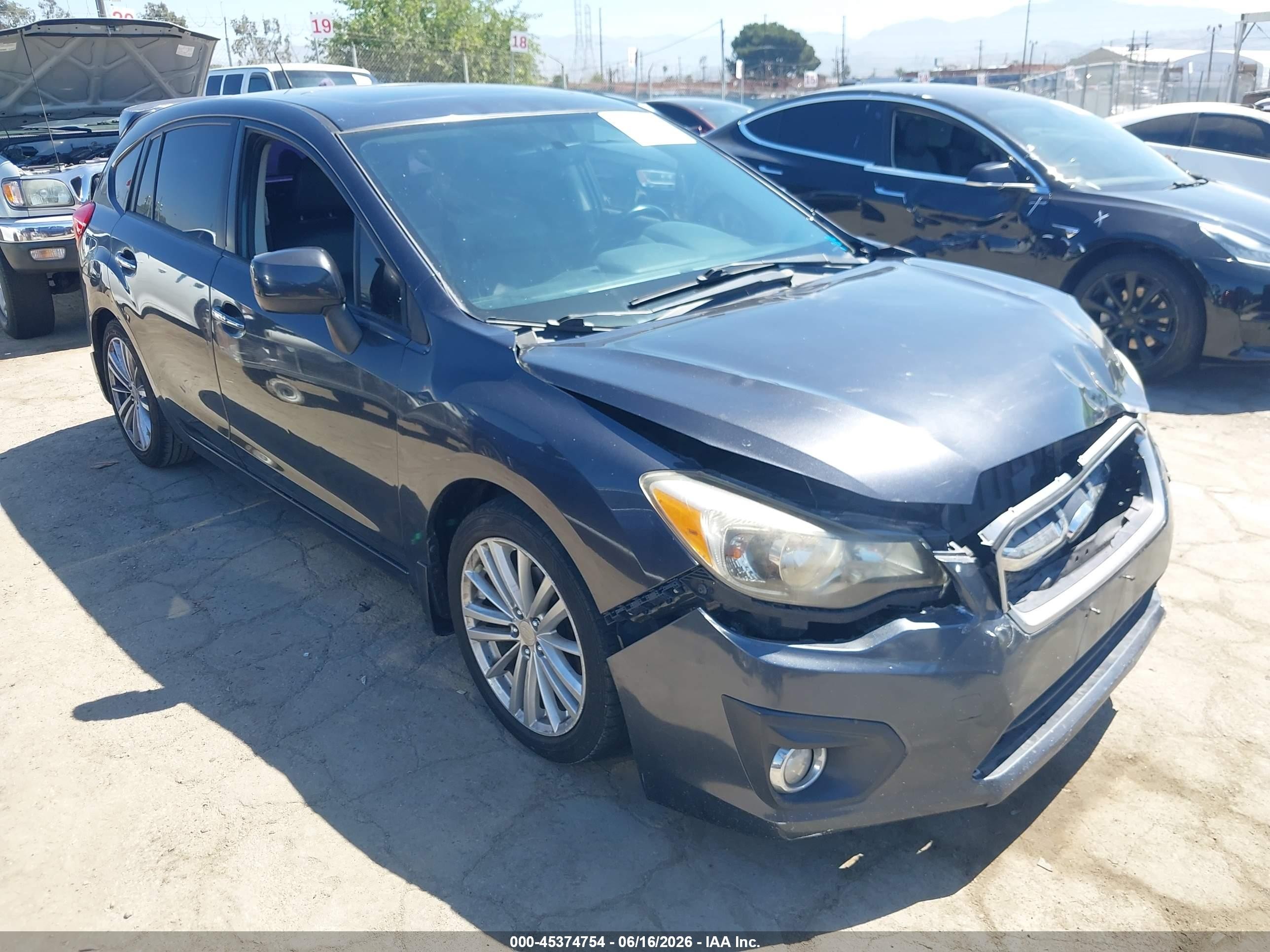 2012 Subaru Impreza 2.0i Limited Gray vin: JF1GPAH6XCH220136
