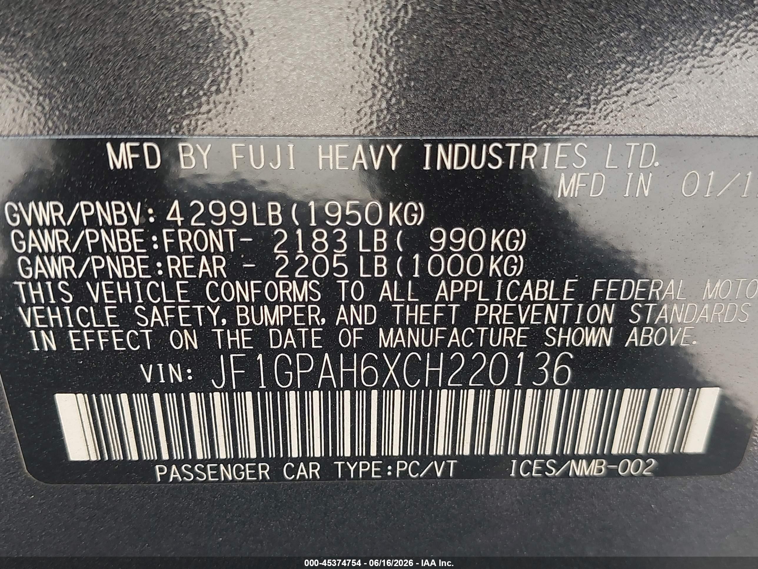 2012 Subaru Impreza 2.0i Limited Gray vin: JF1GPAH6XCH220136