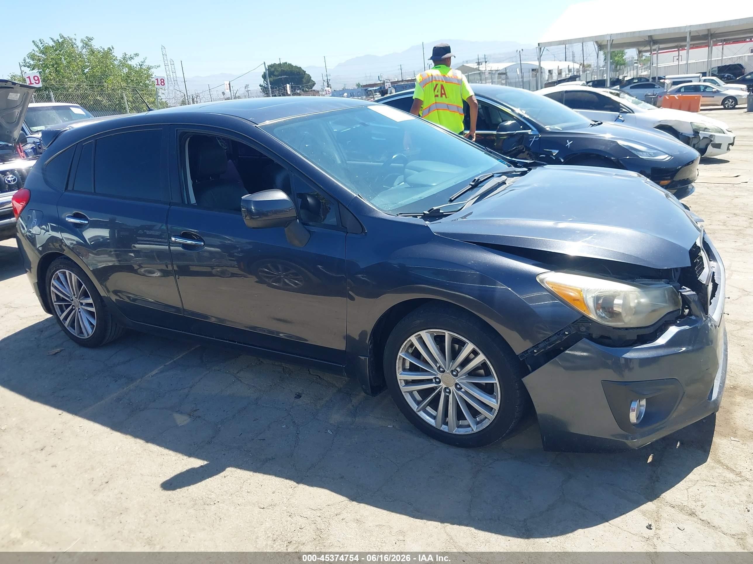2012 Subaru Impreza 2.0i Limited Gray vin: JF1GPAH6XCH220136