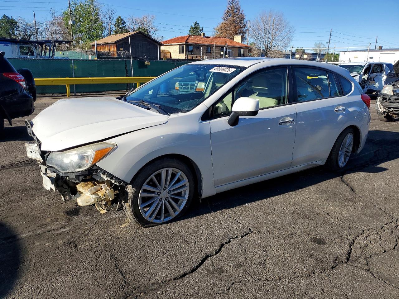 2013 Subaru Impreza Limited White vin: JF1GPAK63DH848811