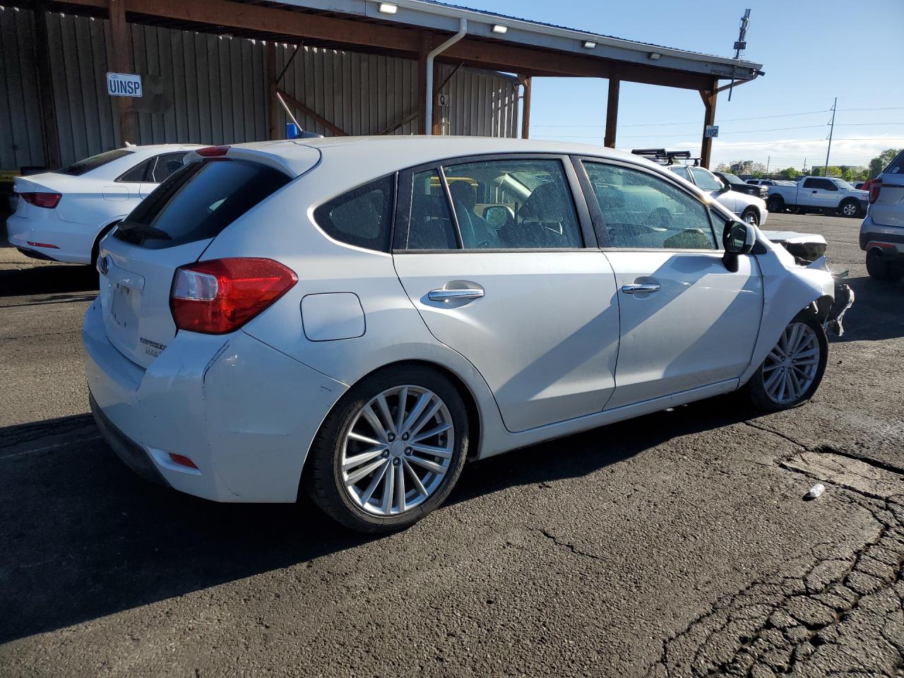 2013 Subaru Impreza Limited White vin: JF1GPAK63DH848811