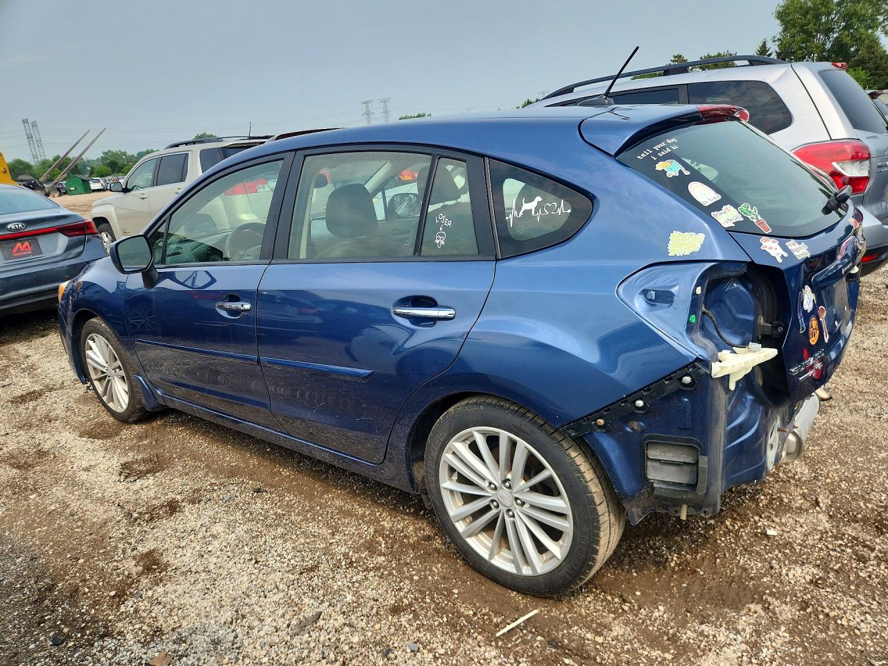 2012 Subaru Impreza Limited Blue vin: JF1GPAK65CH239007