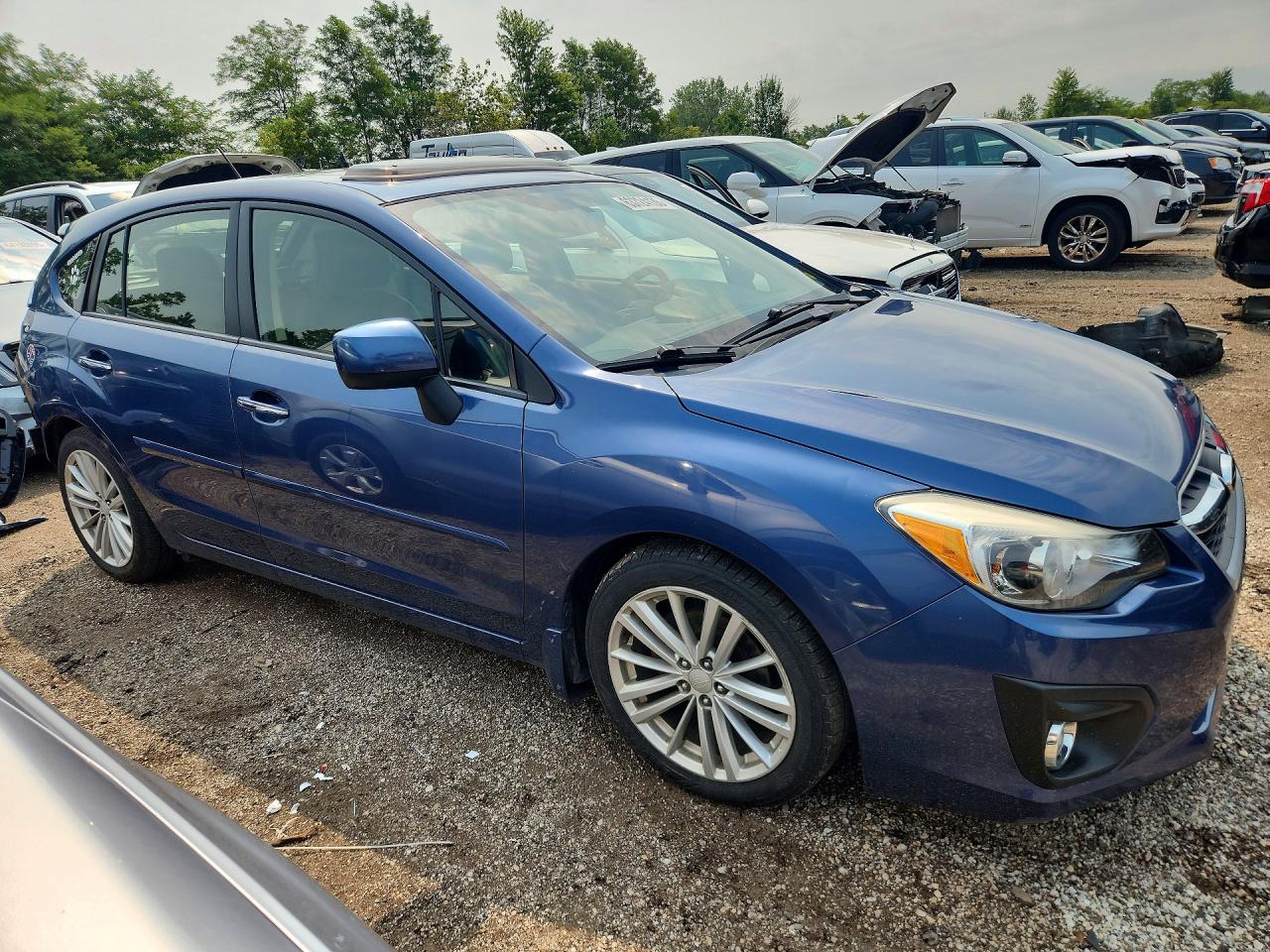 2012 Subaru Impreza Limited Blue vin: JF1GPAK65CH239007