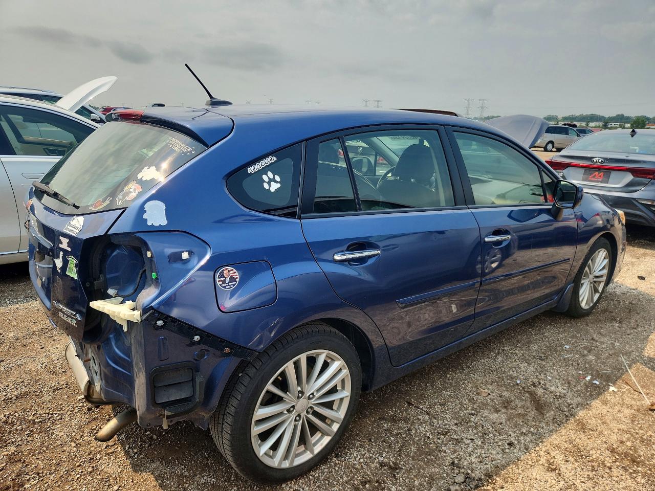 2012 Subaru Impreza Limited Blue vin: JF1GPAK65CH239007
