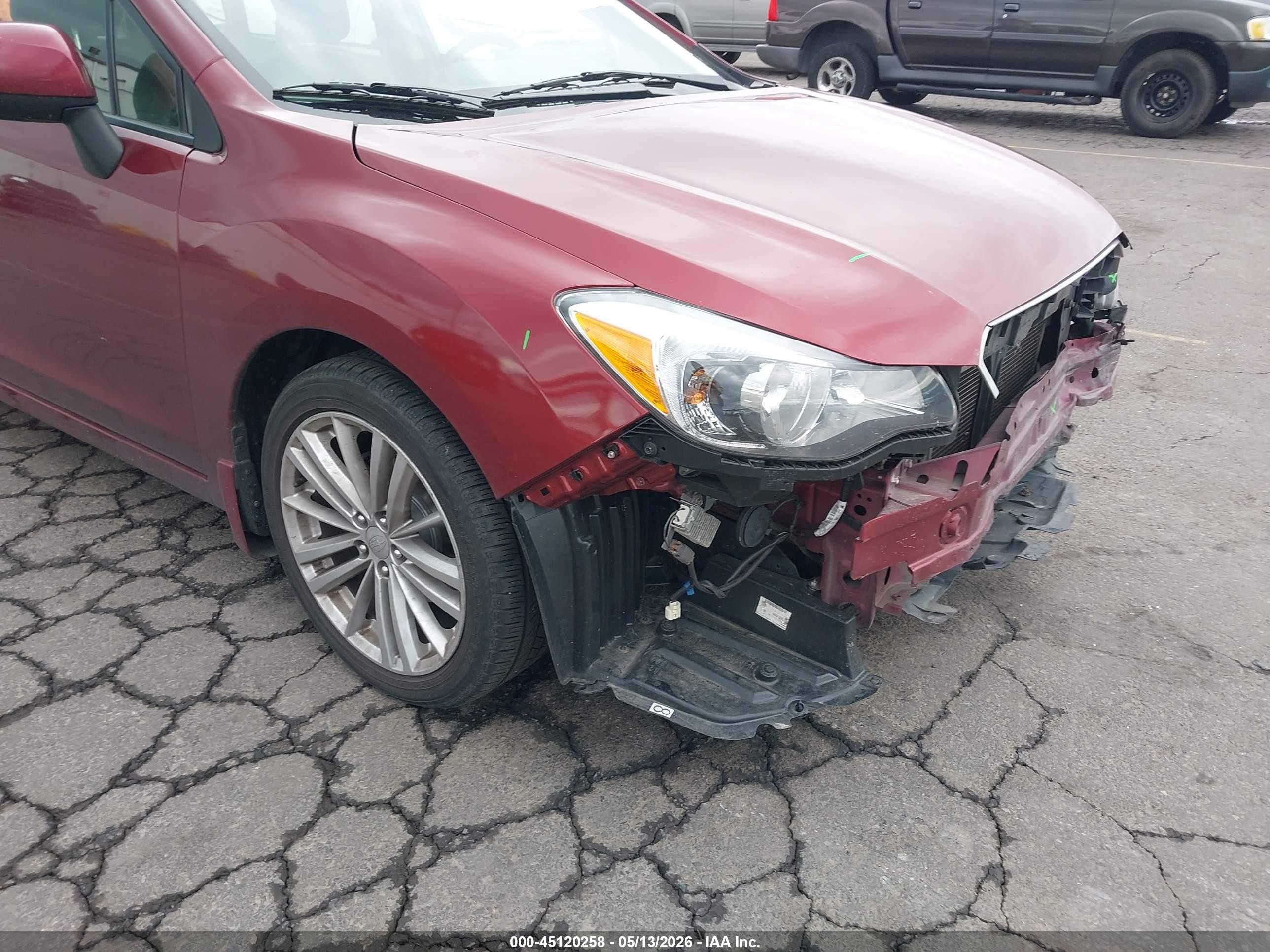 2012 Subaru Impreza 2.0i Limited Red vin: JF1GPAK66CH244443