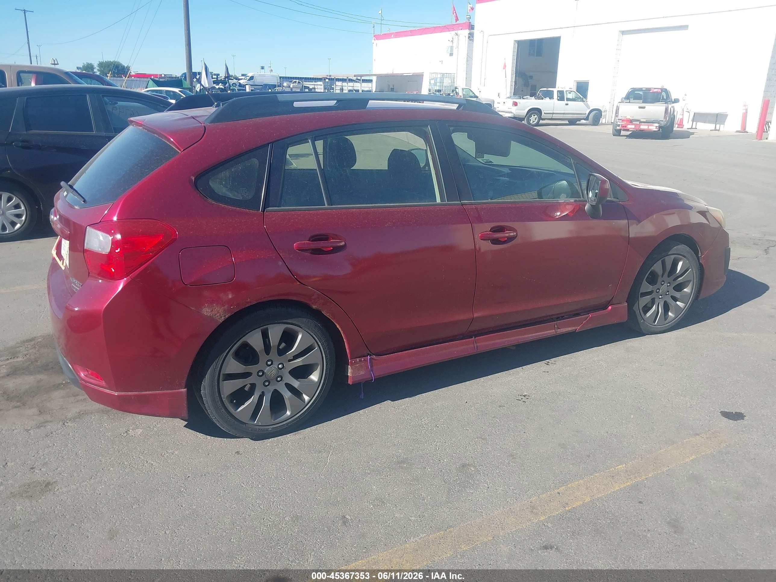 2012 Subaru Impreza 2.0i Sport Premium Бордовый vin: JF1GPAL60CG239257