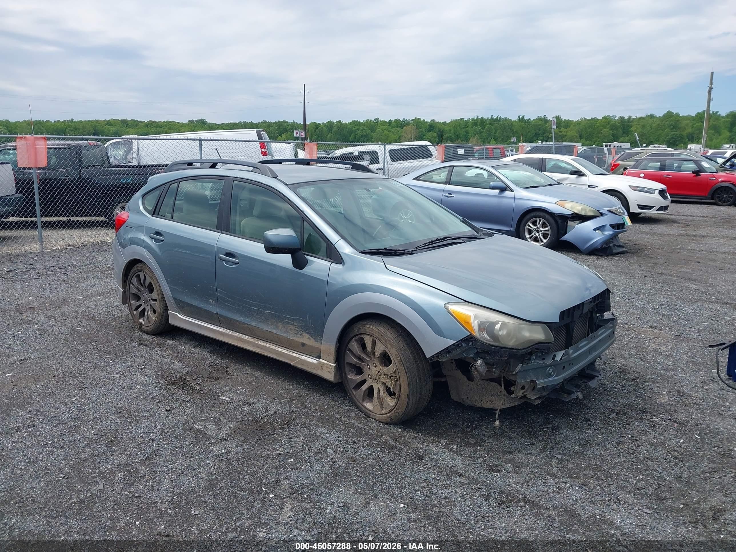 2012 Subaru Impreza 2.0i Sport Premium Синий vin: JF1GPAL60CH216278