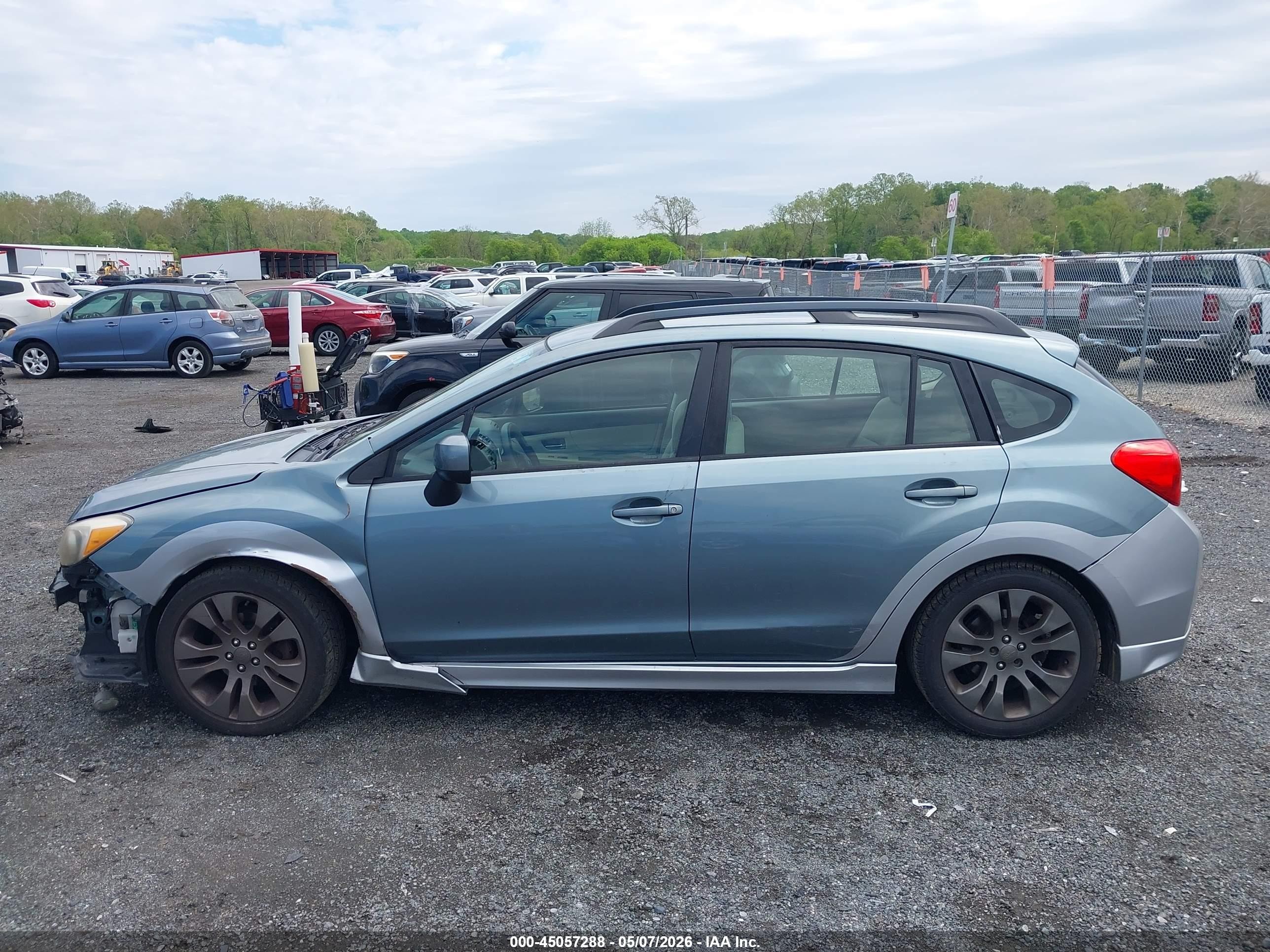 2012 Subaru Impreza 2.0i Sport Premium Blue vin: JF1GPAL60CH216278