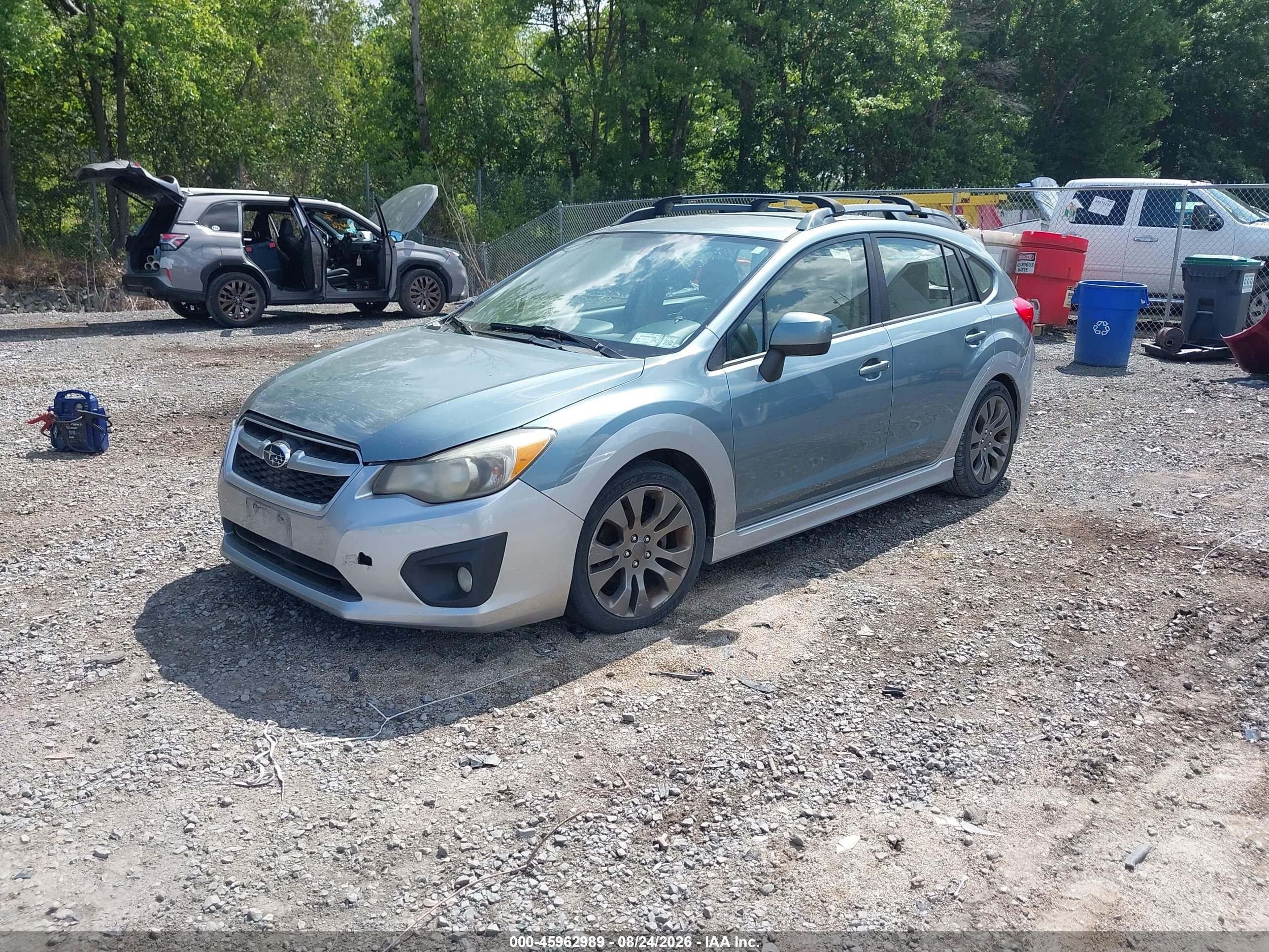2012 Subaru Impreza 2.0i Sport Premium Blue vin: JF1GPAL60CH228284