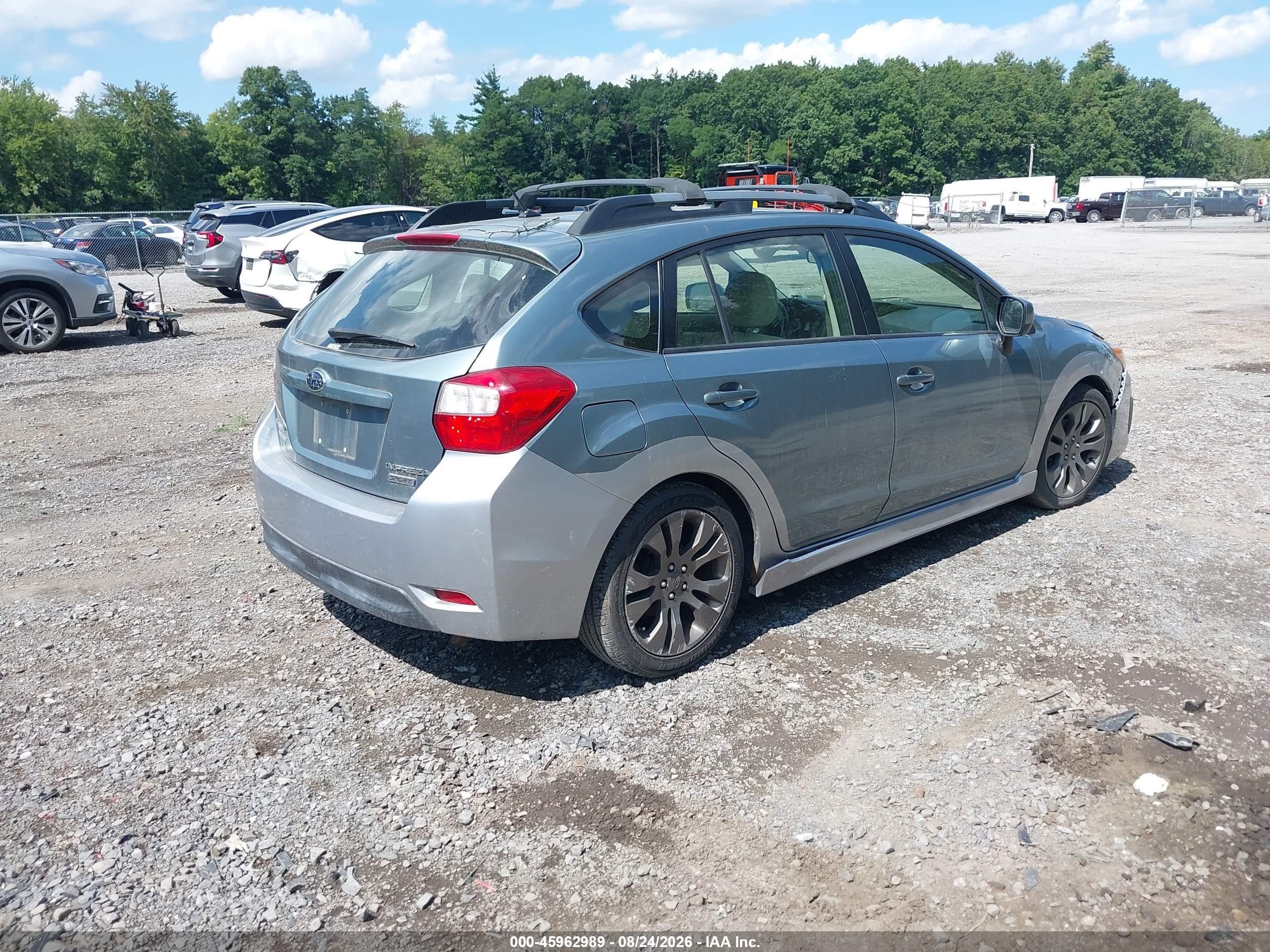 2012 Subaru Impreza 2.0i Sport Premium Blue vin: JF1GPAL60CH228284