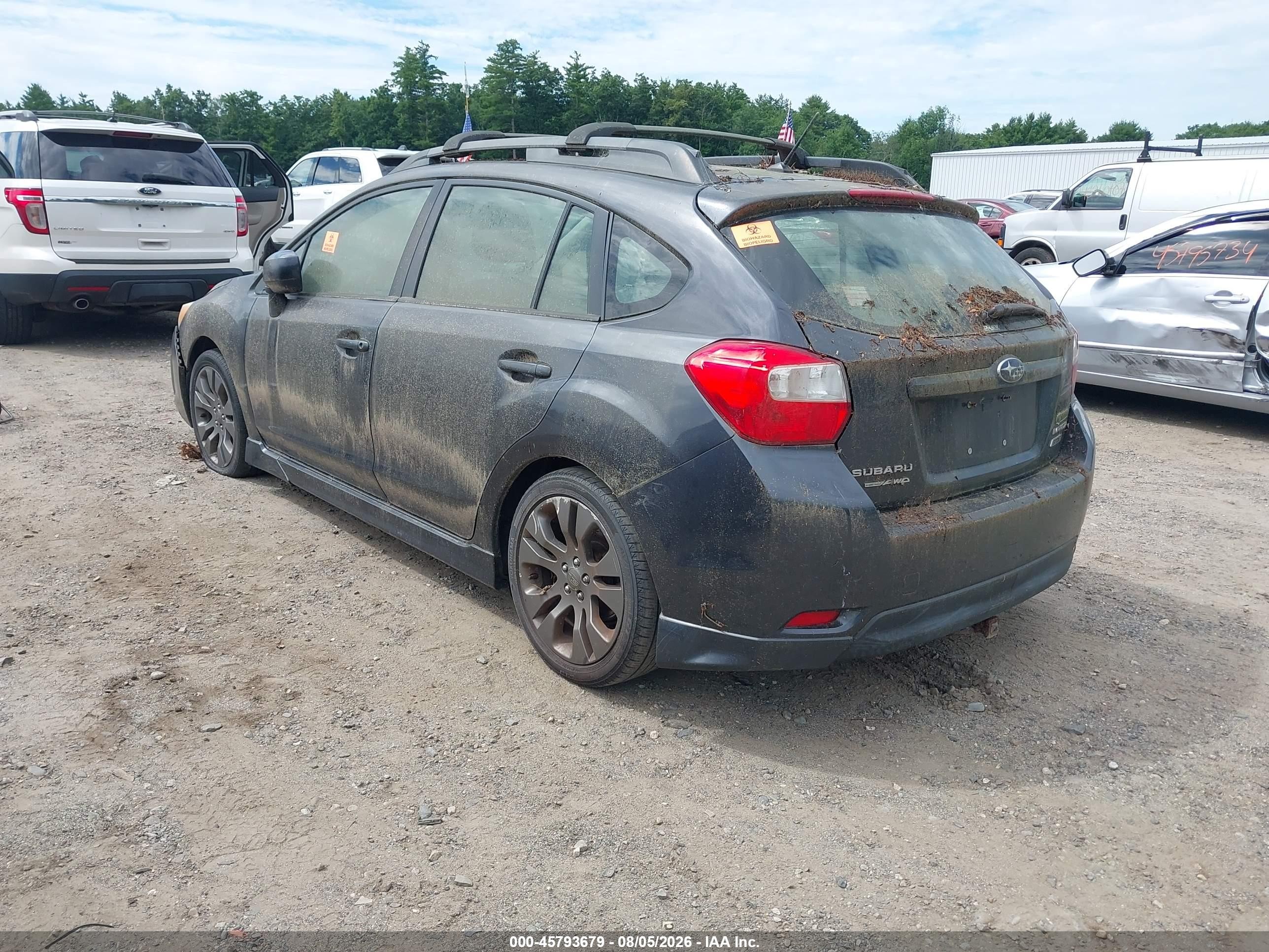 2012 Subaru Impreza 2.0i Sport Premium Gray vin: JF1GPAL60CH230908