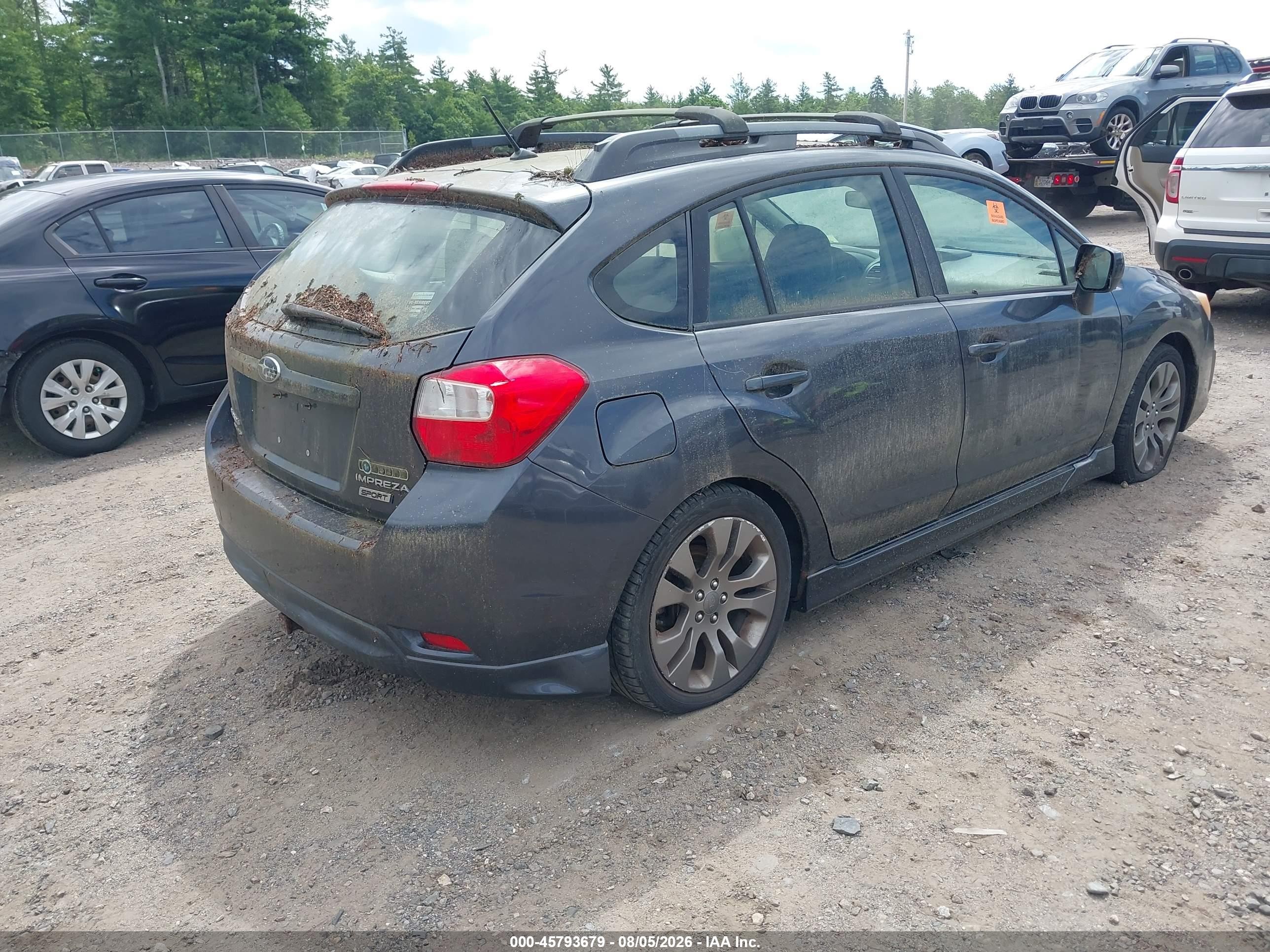 2012 Subaru Impreza 2.0i Sport Premium Gray vin: JF1GPAL60CH230908