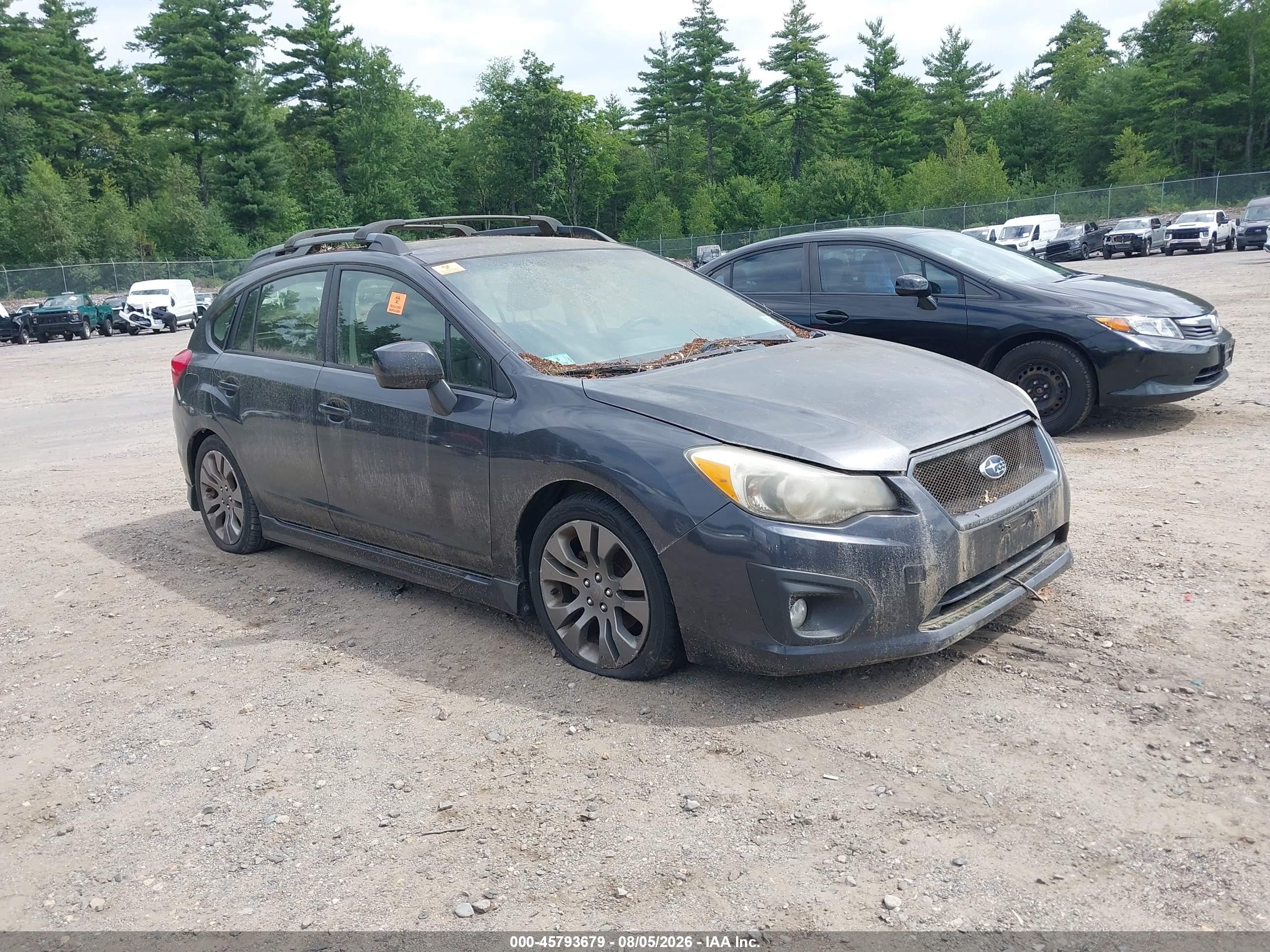 2012 Subaru Impreza 2.0i Sport Premium Gray vin: JF1GPAL60CH230908