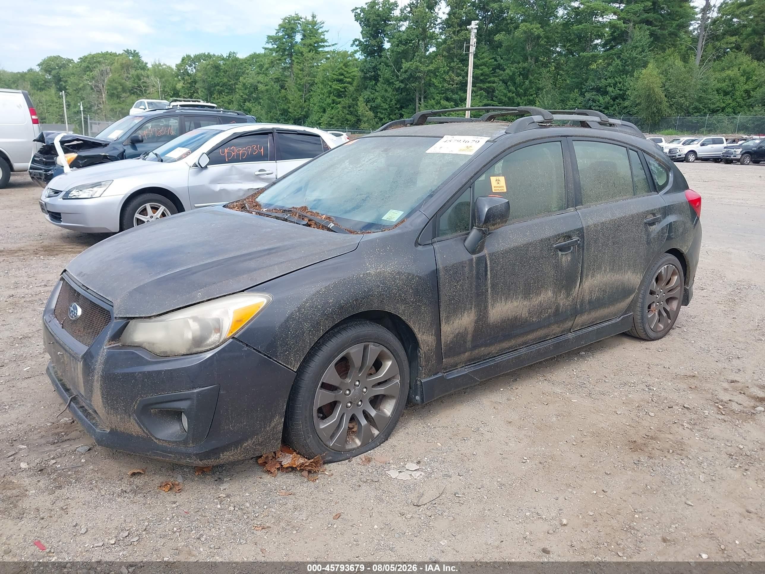 2012 Subaru Impreza 2.0i Sport Premium Gray vin: JF1GPAL60CH230908