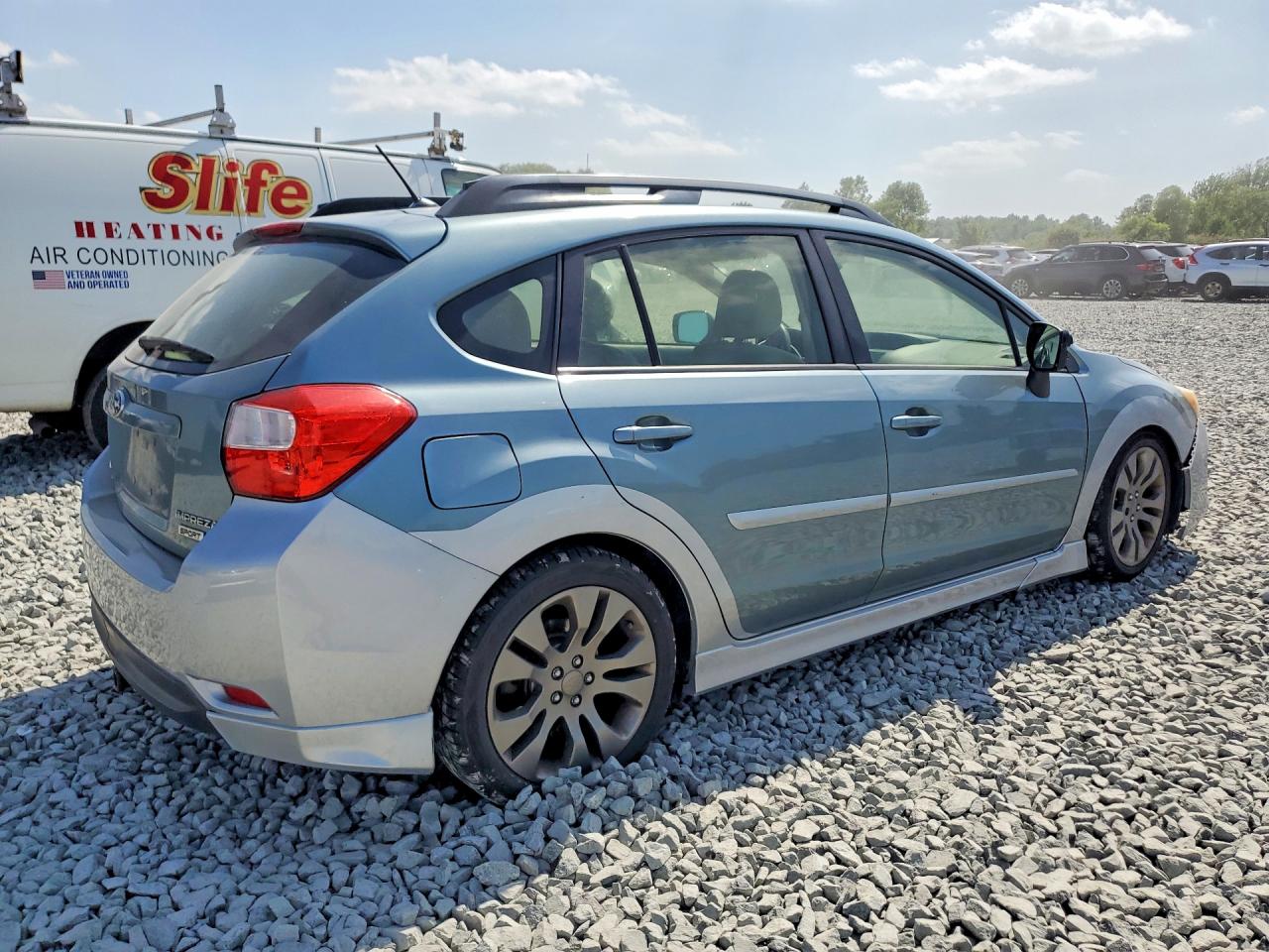 2012 Subaru Impreza Sport Premium Teal vin: JF1GPAL60CH245912