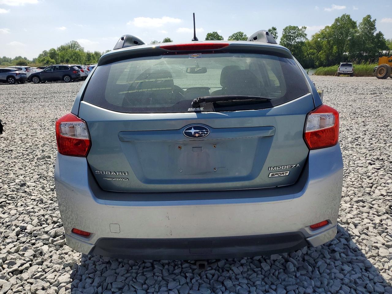 2012 Subaru Impreza Sport Premium Teal vin: JF1GPAL60CH245912