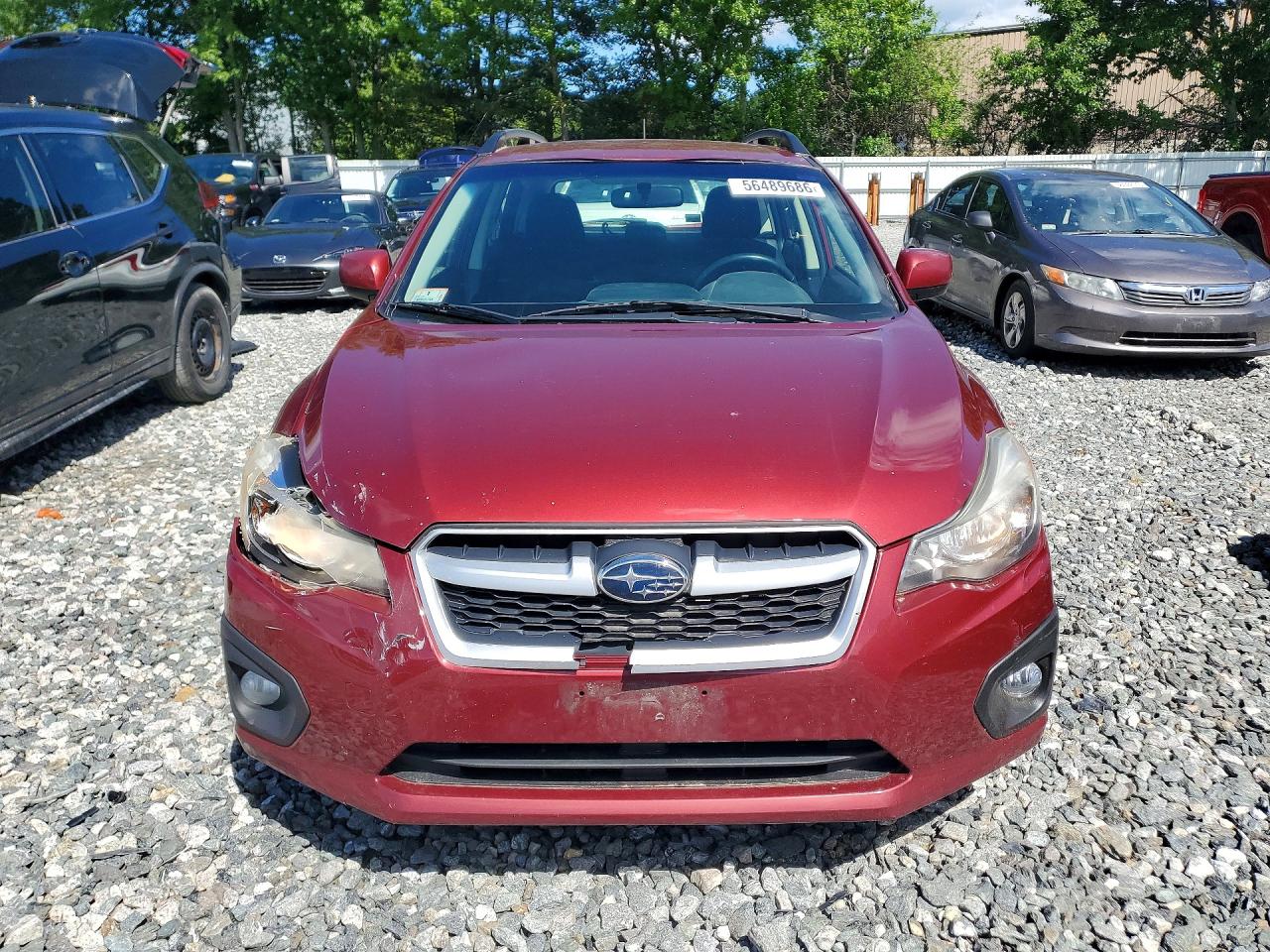 2013 Subaru Impreza Sport Premium Red vin: JF1GPAL60D2862764