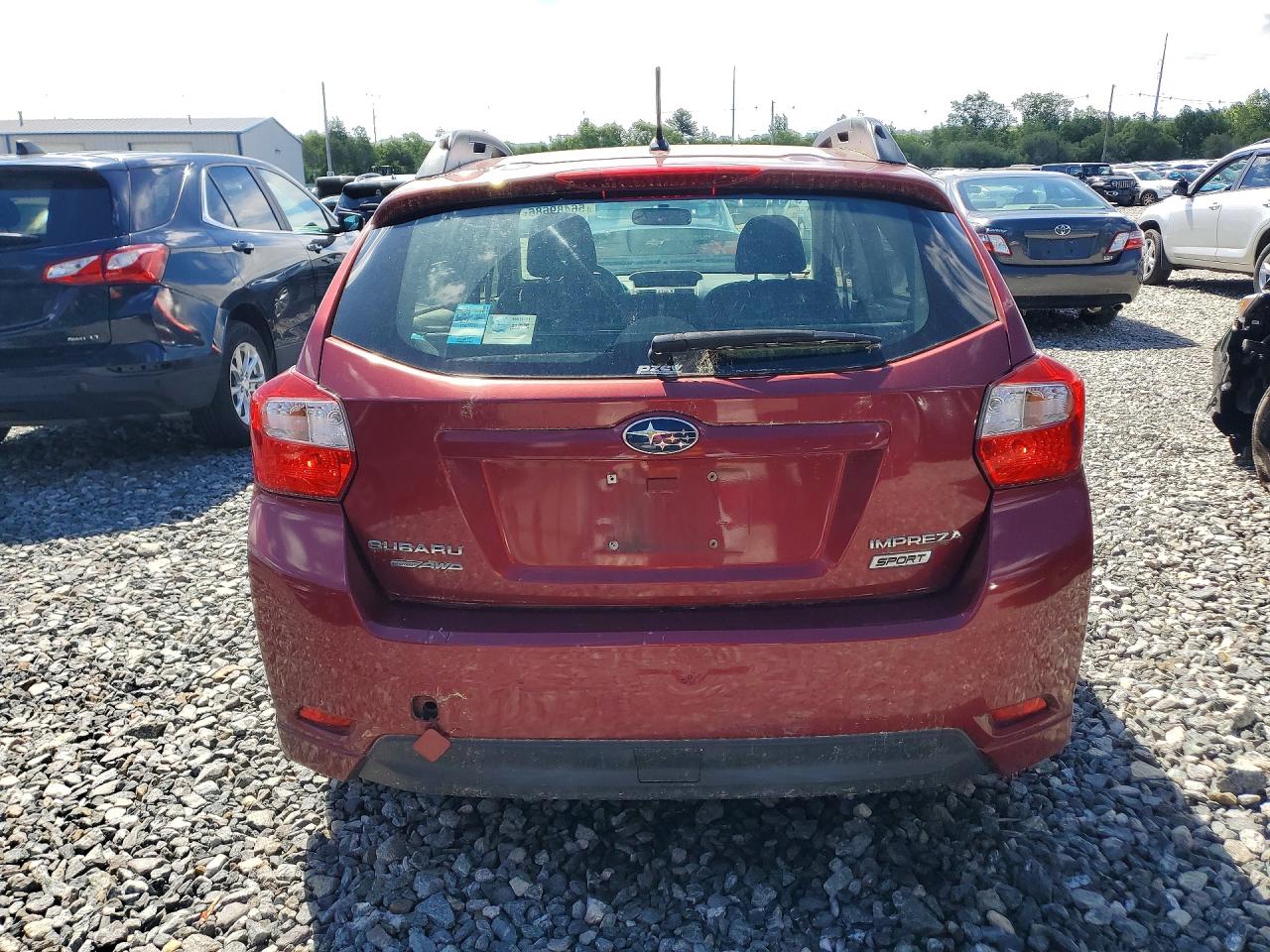 2013 Subaru Impreza Sport Premium Red vin: JF1GPAL60D2862764
