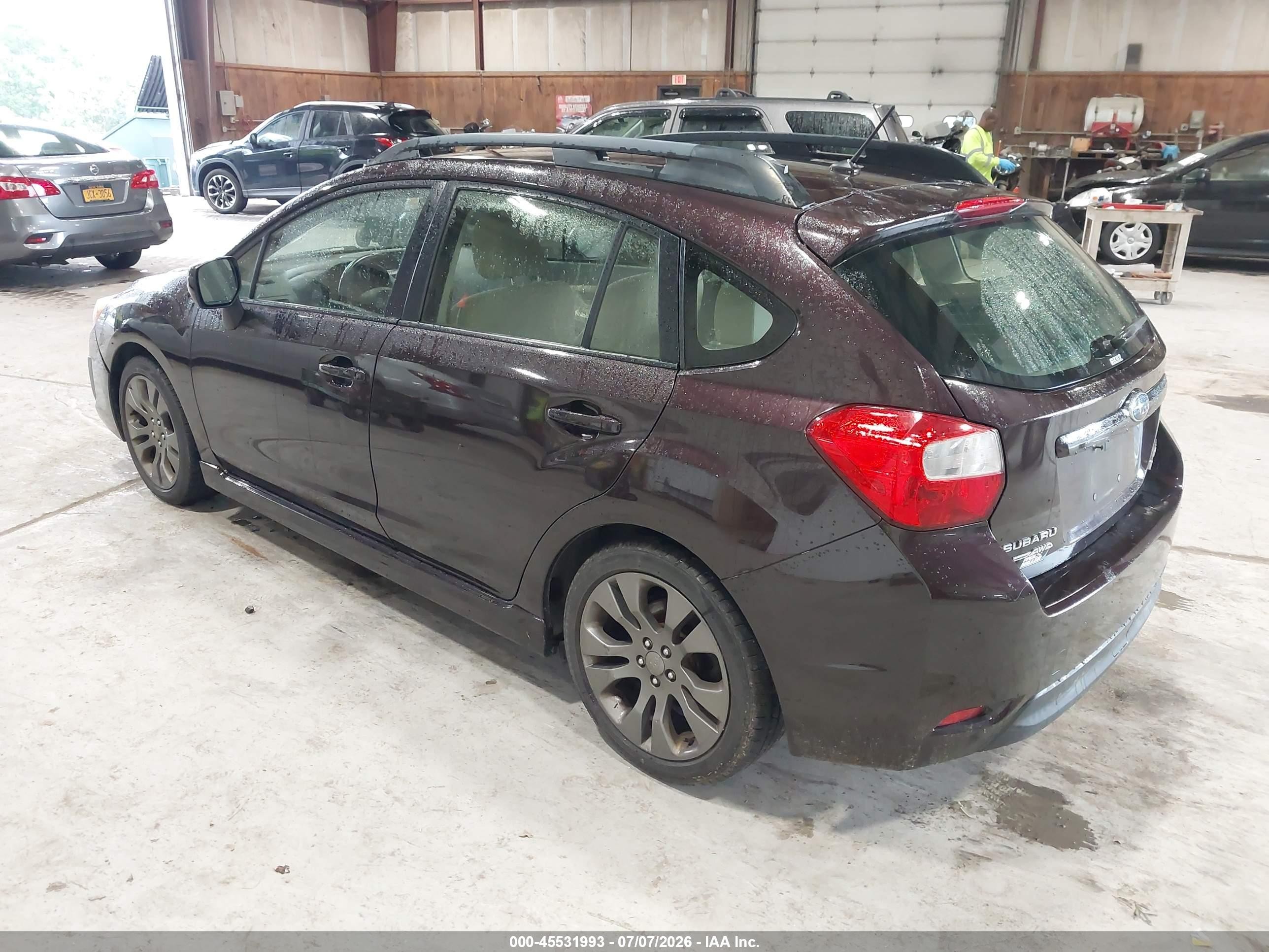 2013 Subaru Impreza 2.0i Sport Premium Purple vin: JF1GPAL60DH206643