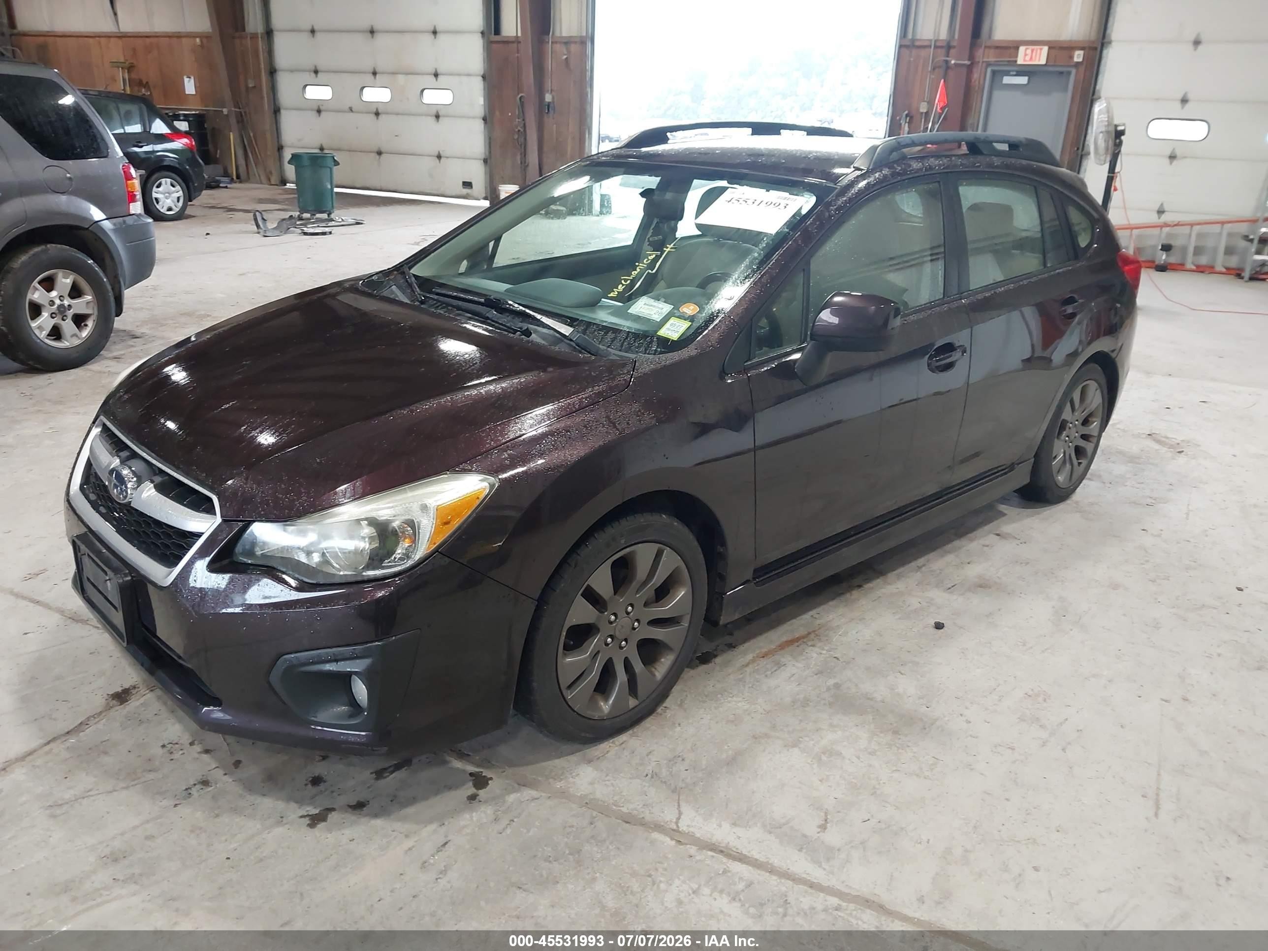 2013 Subaru Impreza 2.0i Sport Premium Purple vin: JF1GPAL60DH206643