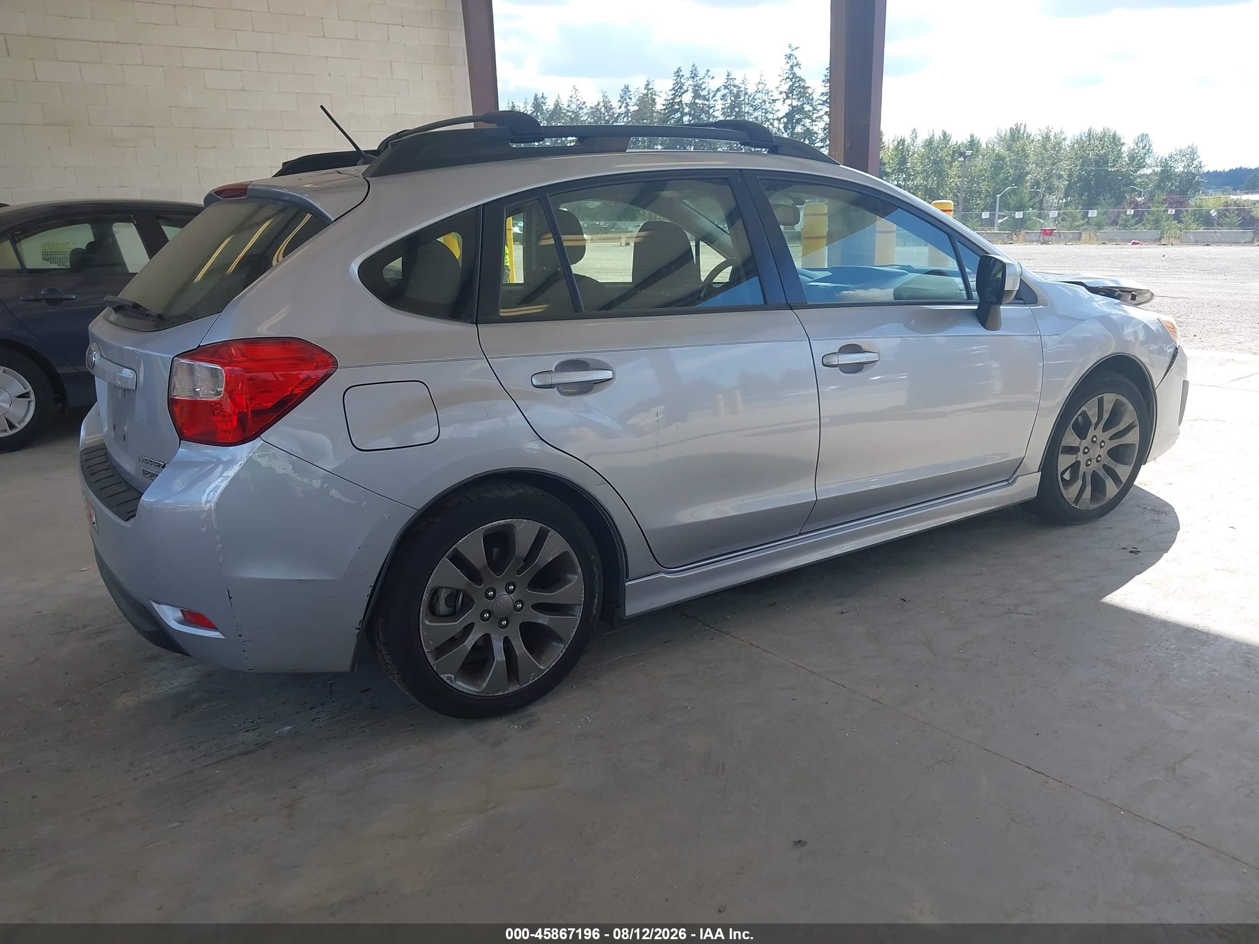 2013 Subaru Impreza 2.0i Sport Premium Silver vin: JF1GPAL60DH213320