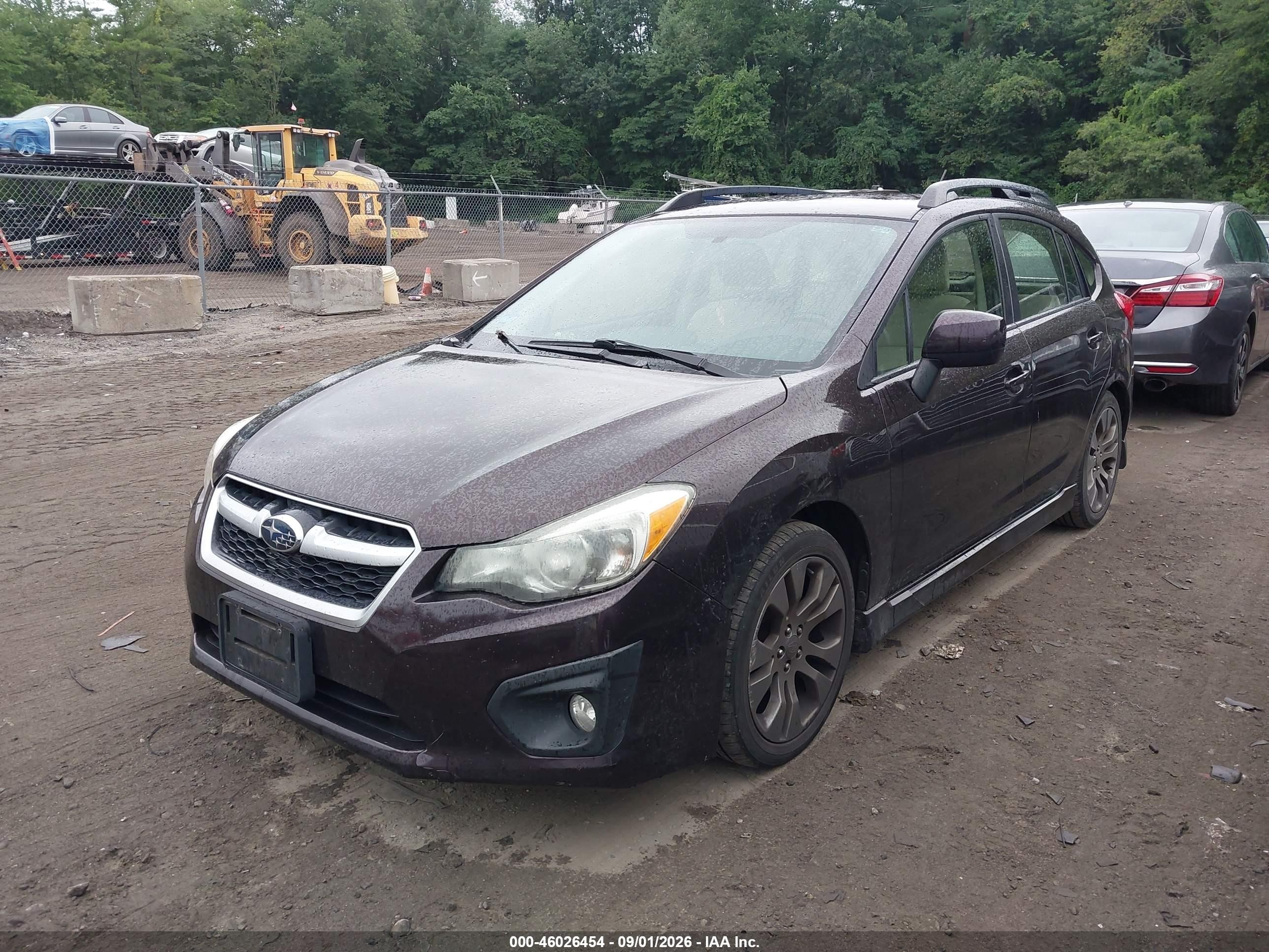 2013 Subaru Impreza 2.0i Sport Premium Темно-бордовый vin: JF1GPAL60DH837733